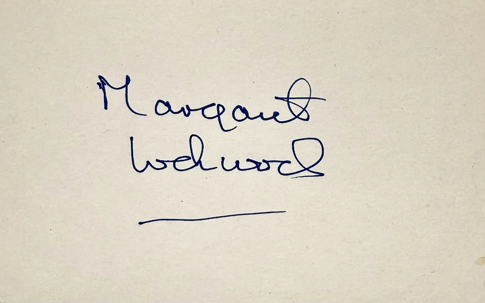 Margaret Lockwood — MARGARET LOCKWOOD Signed Autographed 3x5 INDEX CARD The Lady Vanishes LOVE STORY, изображение 3