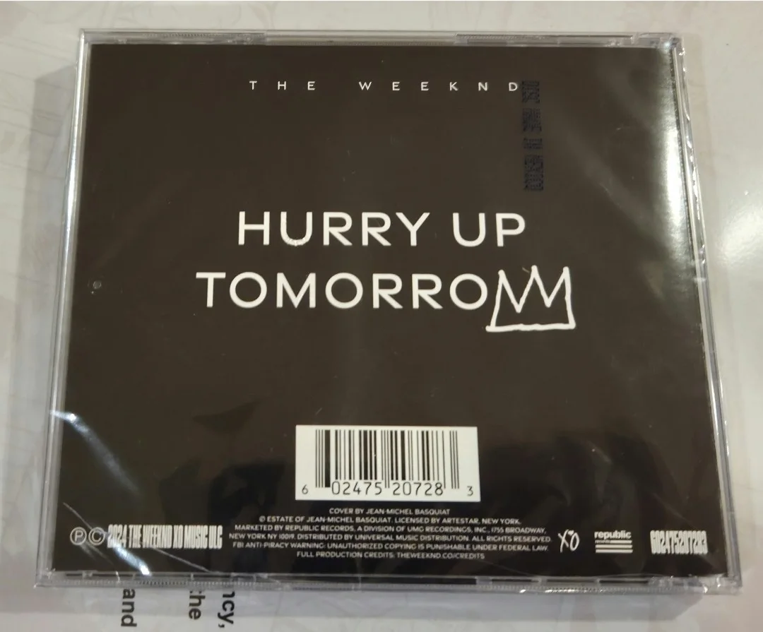 The Weeknd AUTOGRAPH Hurry Up Tomorrow CD Album Basquiat Cover Factory Sealed 🔥, изображение 3