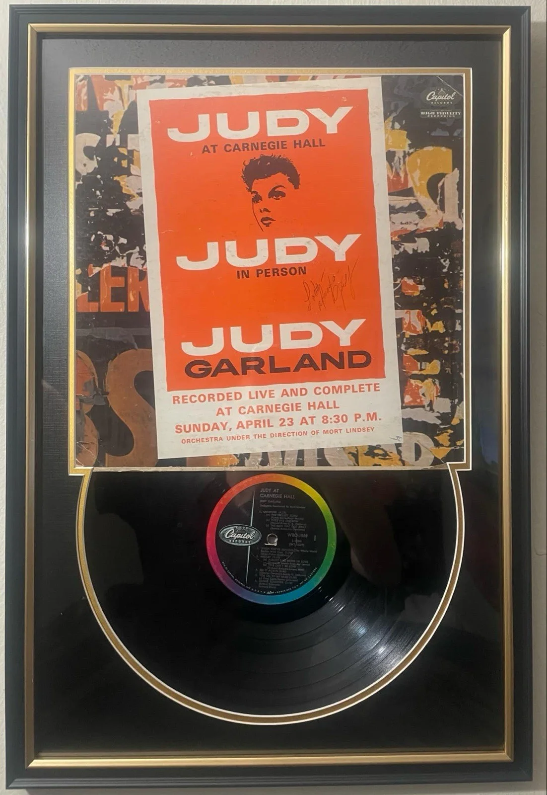 Judy Garland Autographed record album, image 3