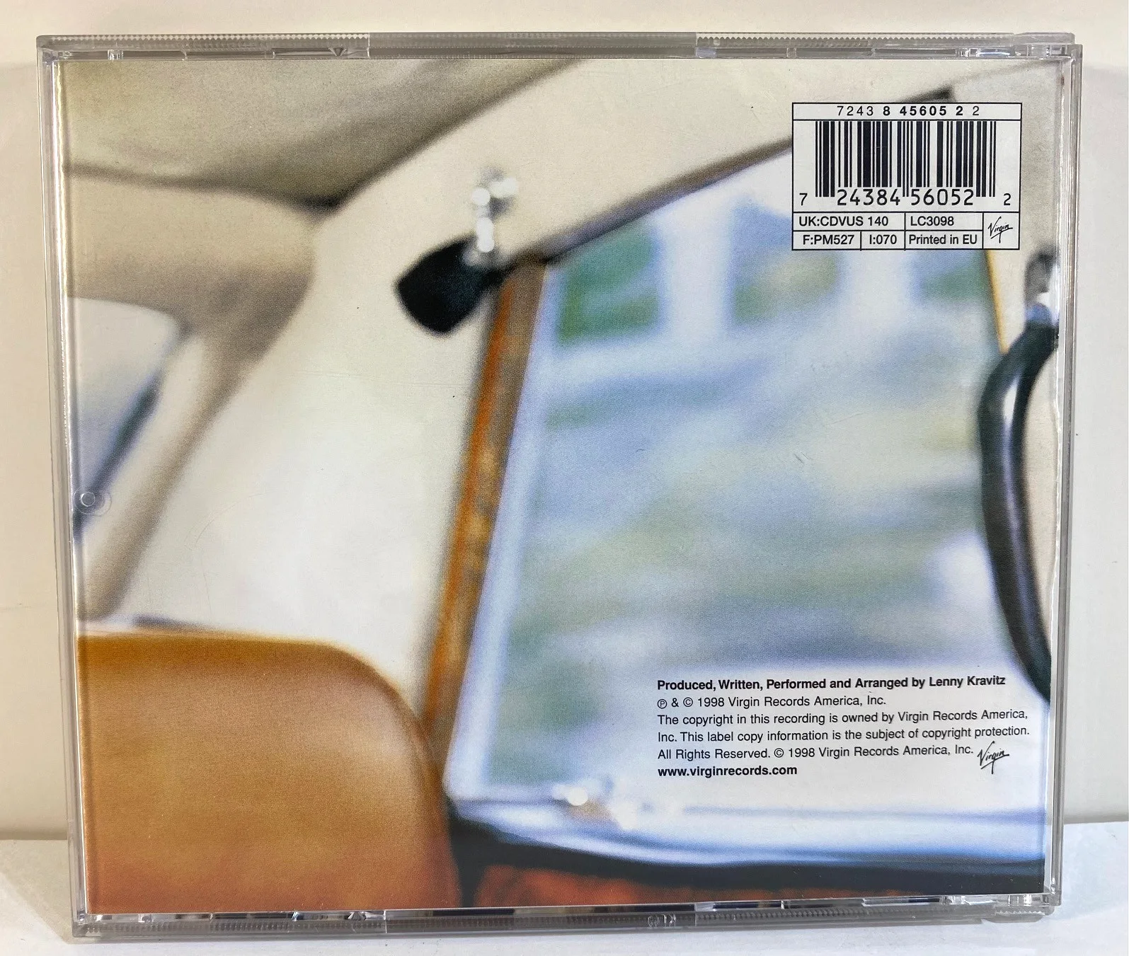 1998 Lenny Kravitz Signed 5 CD (UK) VTG Autograph, image 3