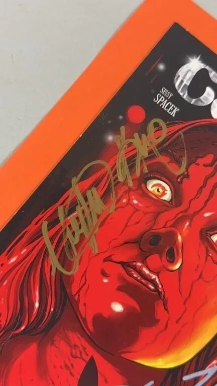 Stephen King, John Travolta — Stephen King & John Travolta Signed Carrie 5x7 Promo Photo w/ COA, image 4