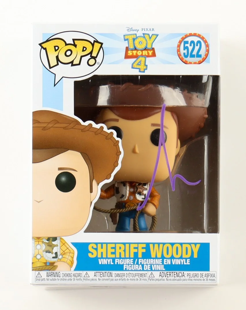 Tim Allen — Tim Allen Signed Autograph Toy Story 4 Funko Pop 522 PSA Sheriff Woody