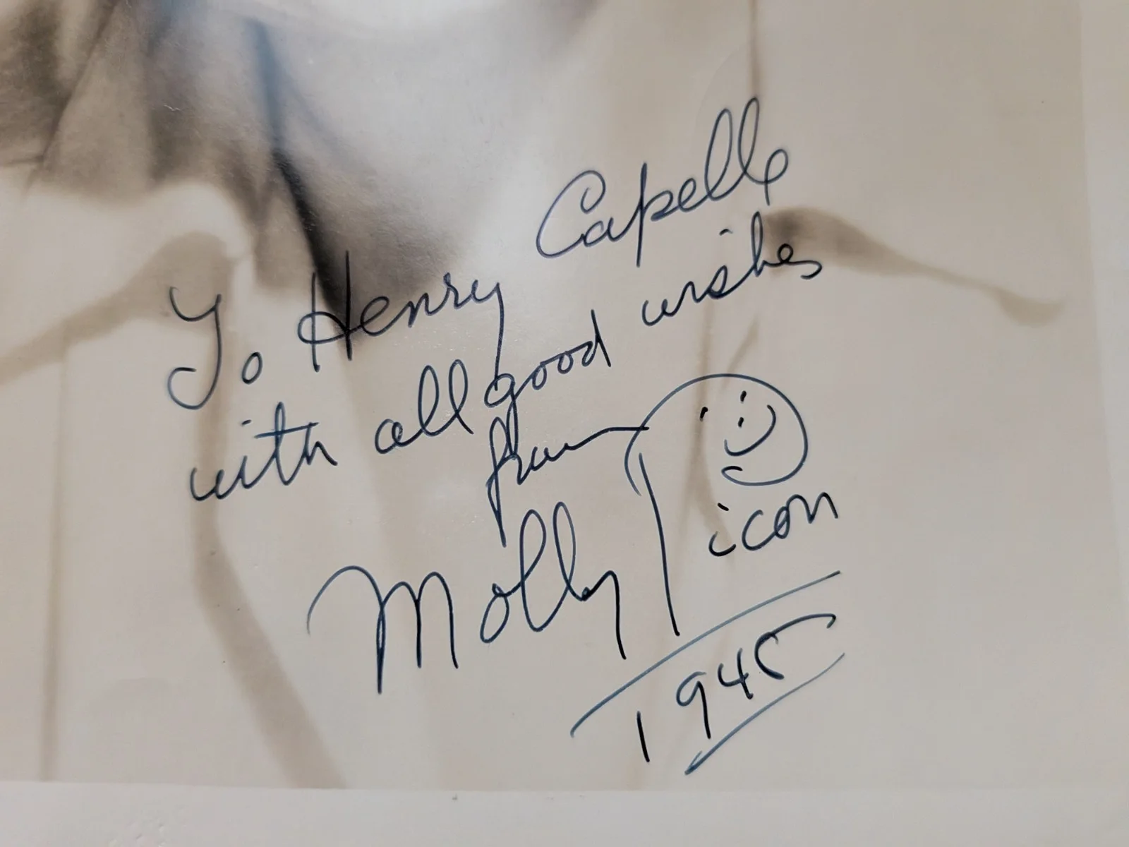 Molly Picon Yiddish Actress Hand Signed Autograph 8x10 Photo, image 2