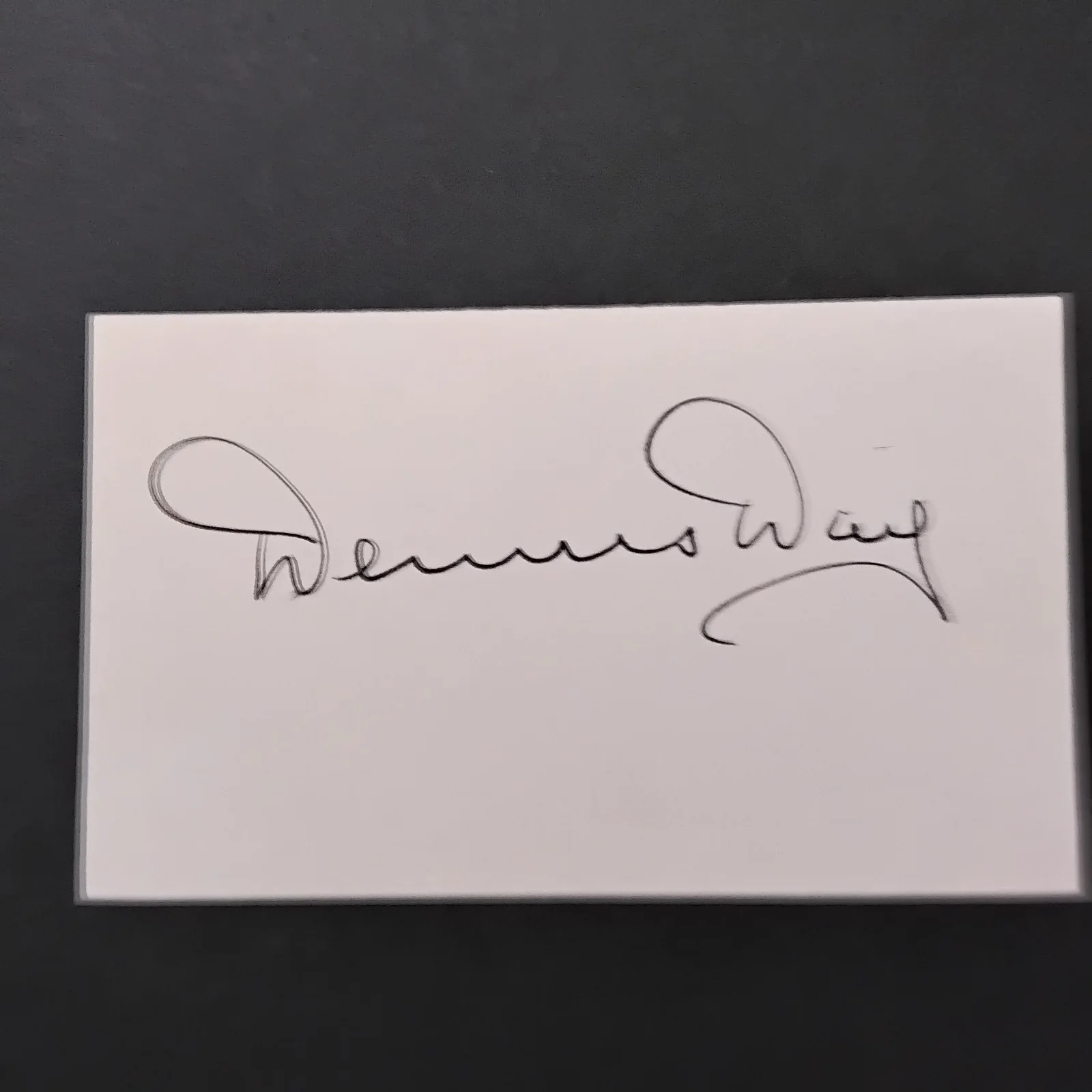 Dennis Day SIGNED Card Photo 40s Movie TV Actor Golden Girl Melody Time Musicals, изображение 3