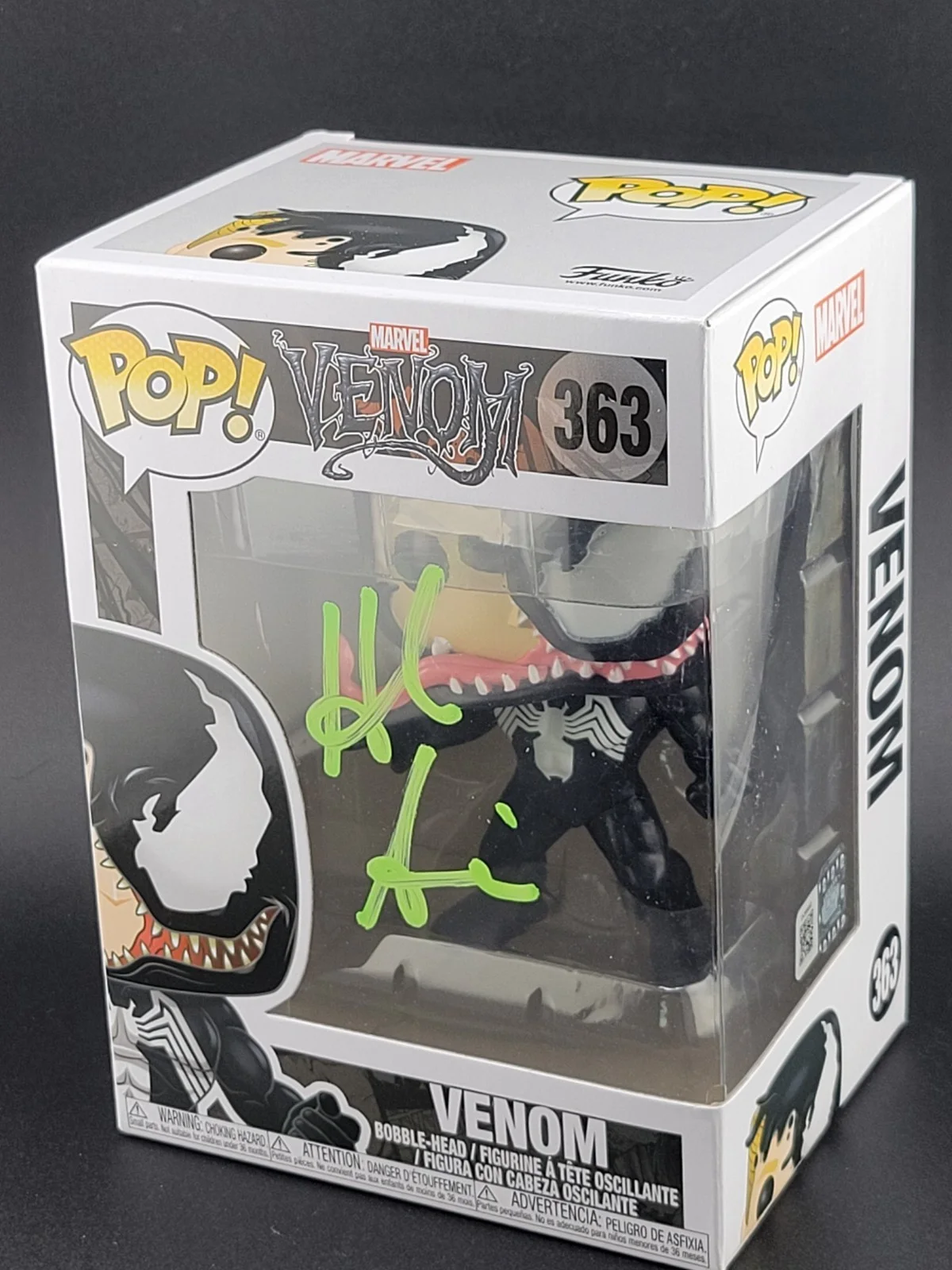 HANK ZARIA — HANK AZARIA SIGNED VENOM FUNKO POP #363 OC CELEBRITY MARKETING COA, изображение 2