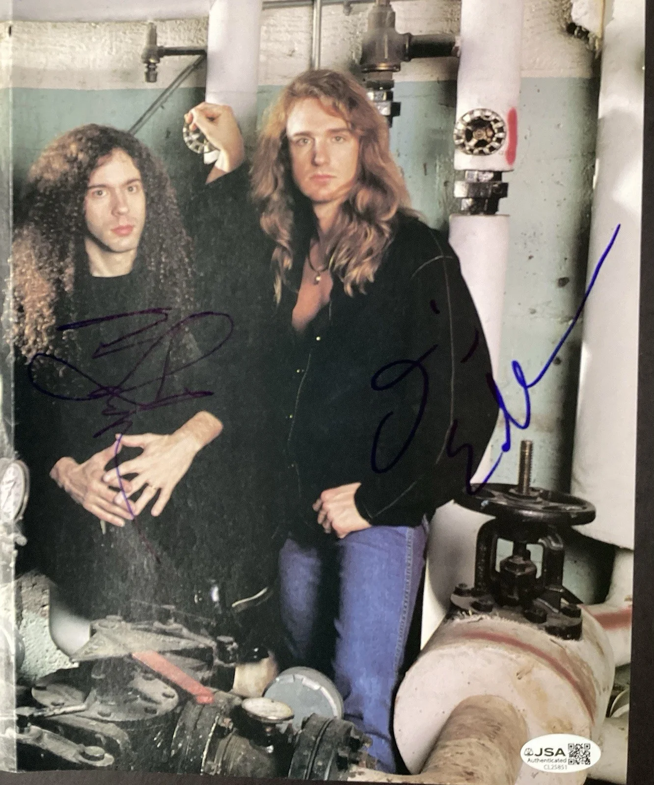 Megadeth Signed Magazine Photo 11x14 Heavy Metal Music Autograph JSA, изображение 3