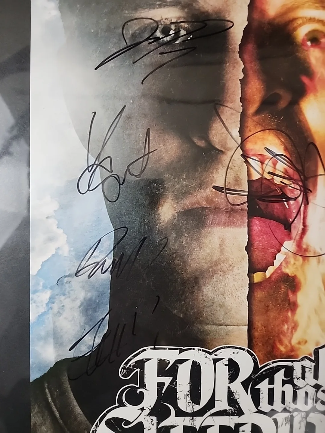 FOR ALL THOSE SLEEPING Outspoken Remember Your Roots Signed RARE Tour Poster, image 4