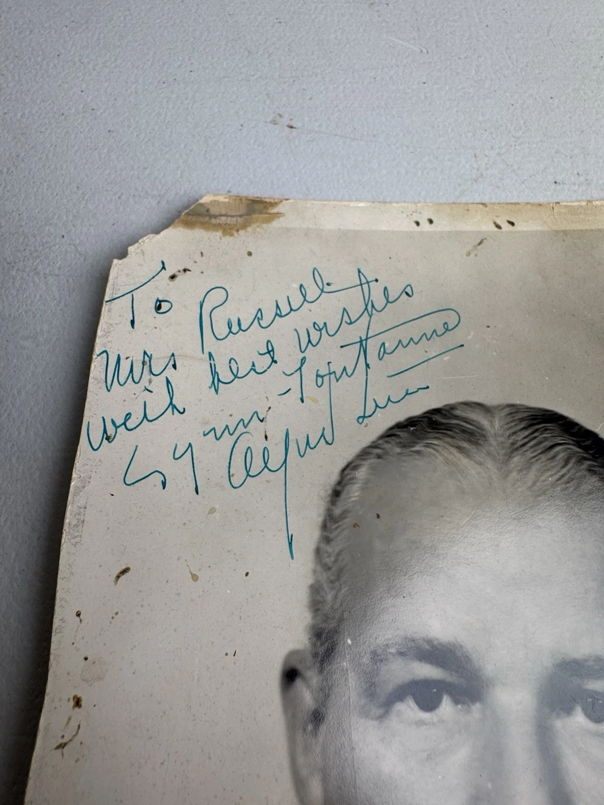 Alfred Lunt, Lynn Fontanne — Alfred Lunt & Lynn Fontaine Signed Autograph 8x10 Photo Broadway Legends, изображение 3