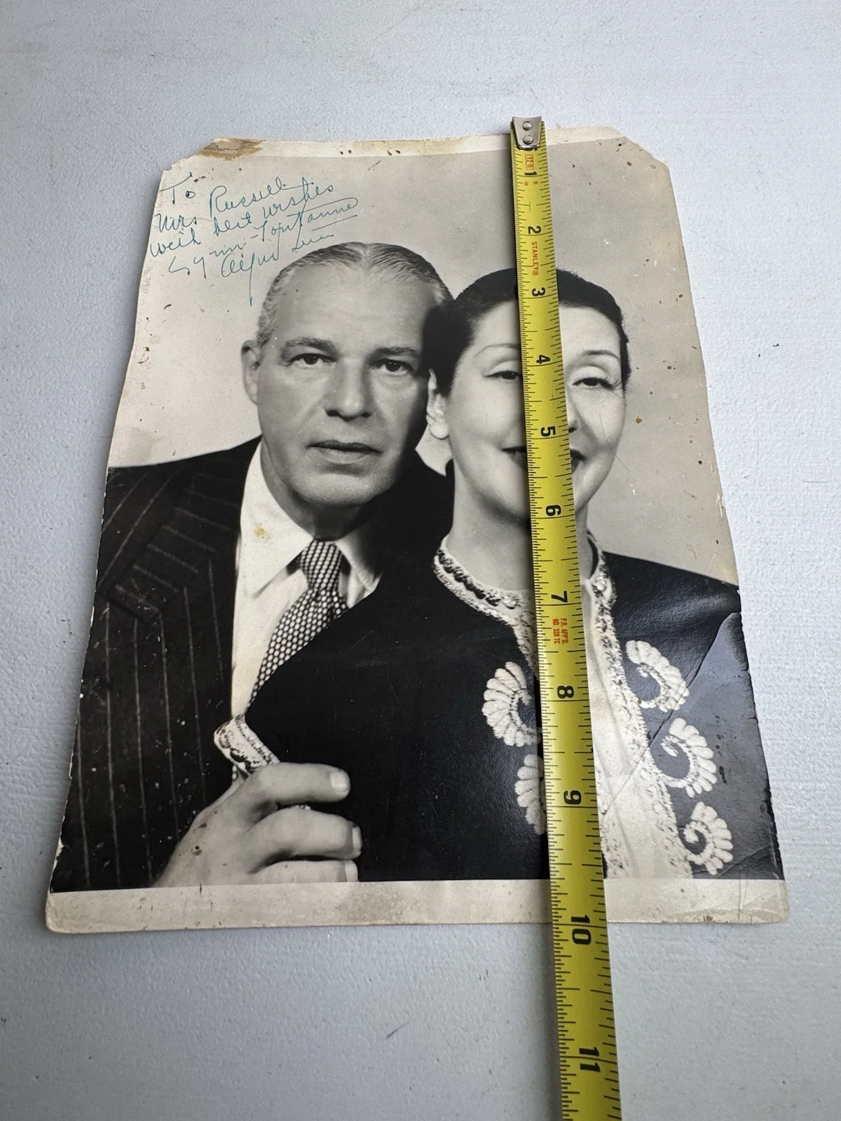 Alfred Lunt, Lynn Fontanne — Alfred Lunt & Lynn Fontaine Signed Autograph 8x10 Photo Broadway Legends, изображение 5