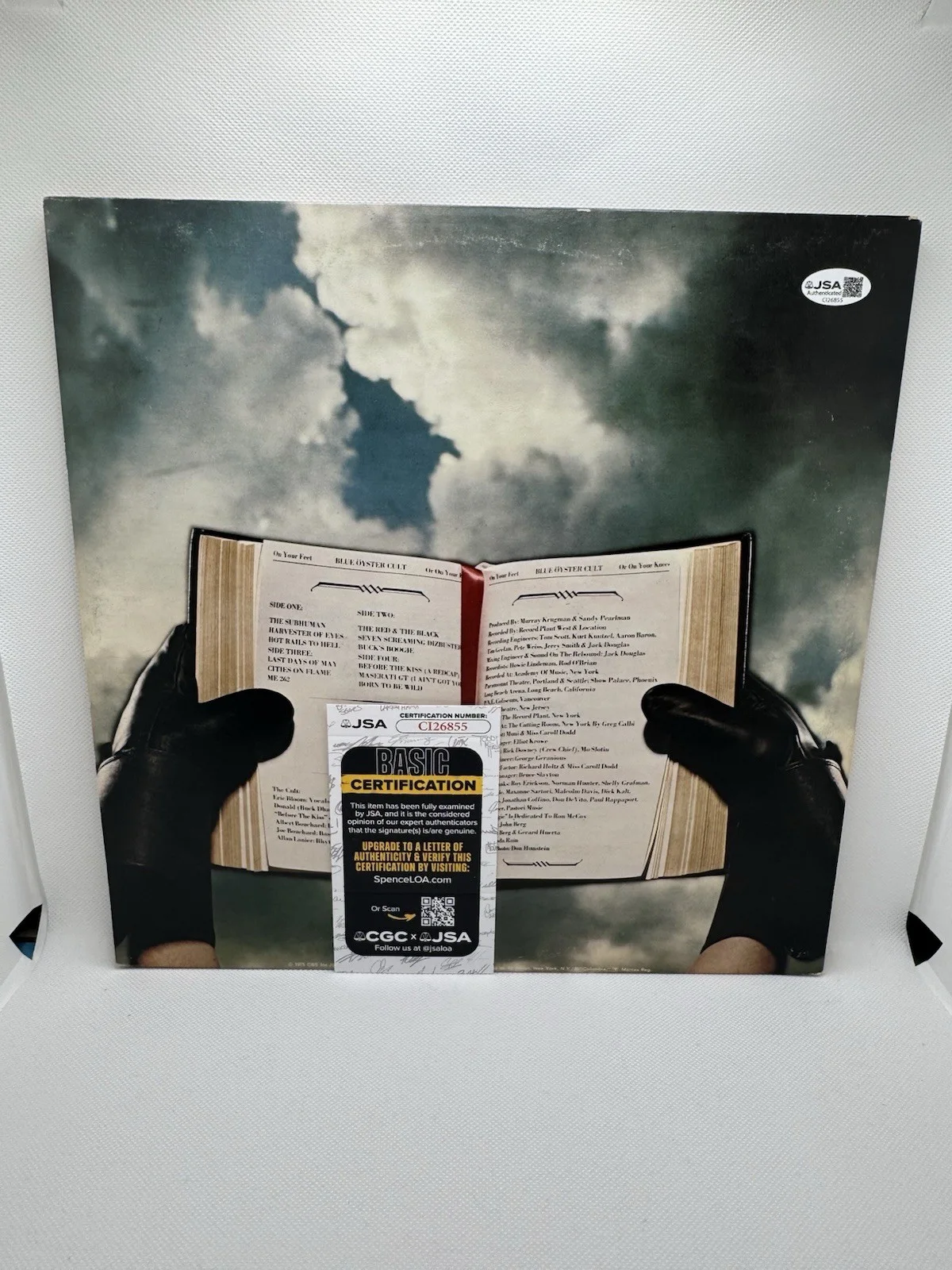 Blue Oyster Cult Signed Vinyl On Your Feet Or On Your Knees JSA COA Dharma Bloom, изображение 2