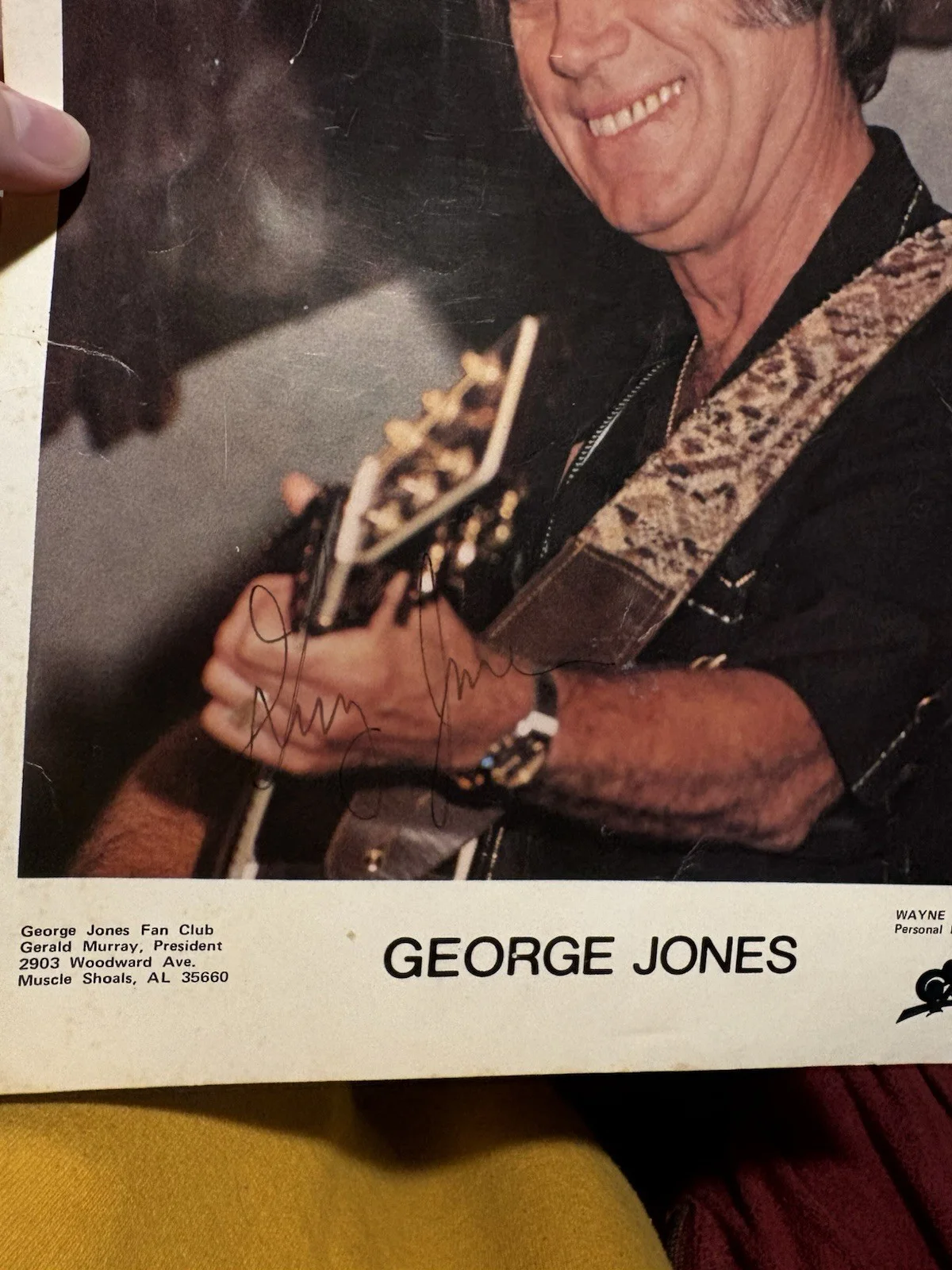 George Jones Autographed Original Photo Country Music Memorabilia, image 2