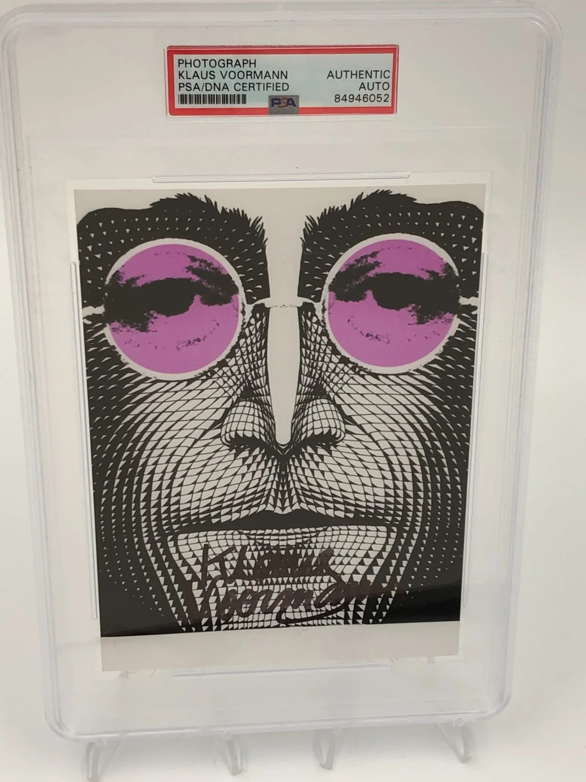 KLAUS VOORMANN PSA AUTO Authentic Signed Photo Musician JOHN LENNON The Beatles, image 5