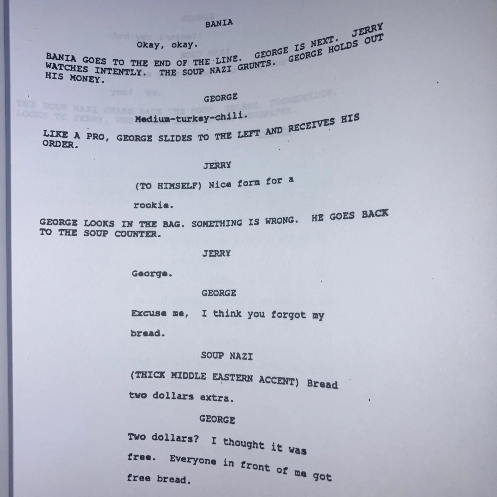 Seinfeld The Soup Nazi Table Draft Signed By Larry Thomas The Soup Nazi,JSA Cert, изображение 4