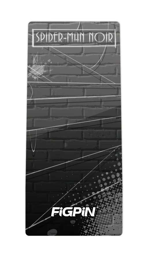 FiGPiN Spider-Man Noir (0316) Into the Spider-Verse 3-Inch Enamel Pin, изображение 3