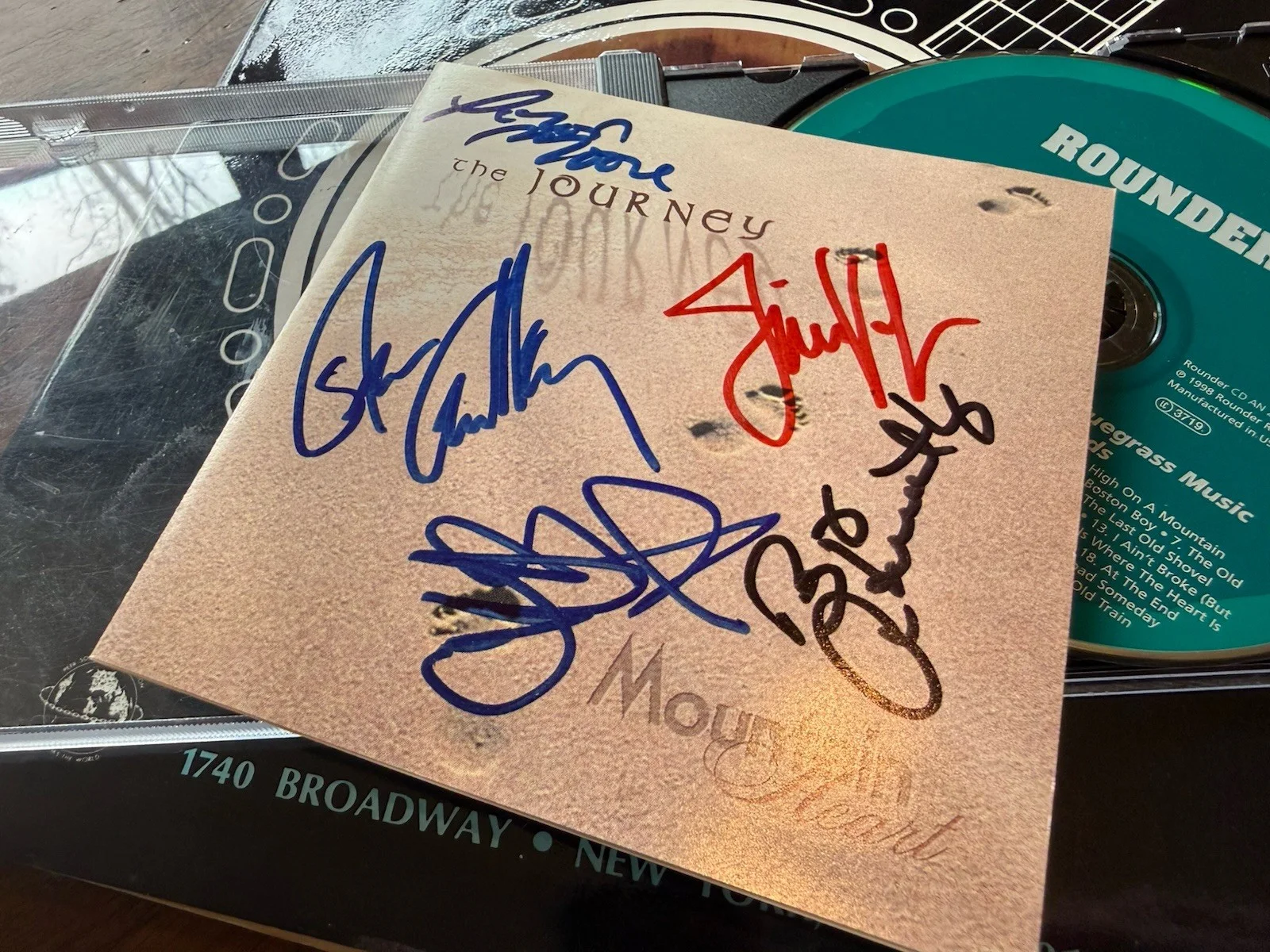 Signed Copy of The Journey CD Mountain Heart Garth Hudson 2001 Autographed, image 2