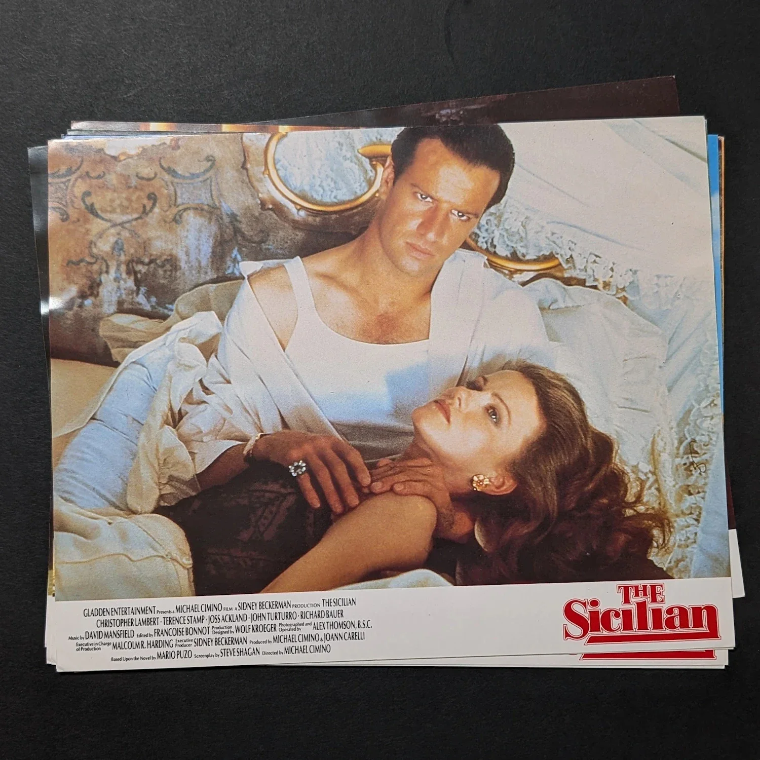 The SICILIAN 1987 Front of House (Lobby) Cards x7 Mario Puzo Christopher Lambert, изображение 4