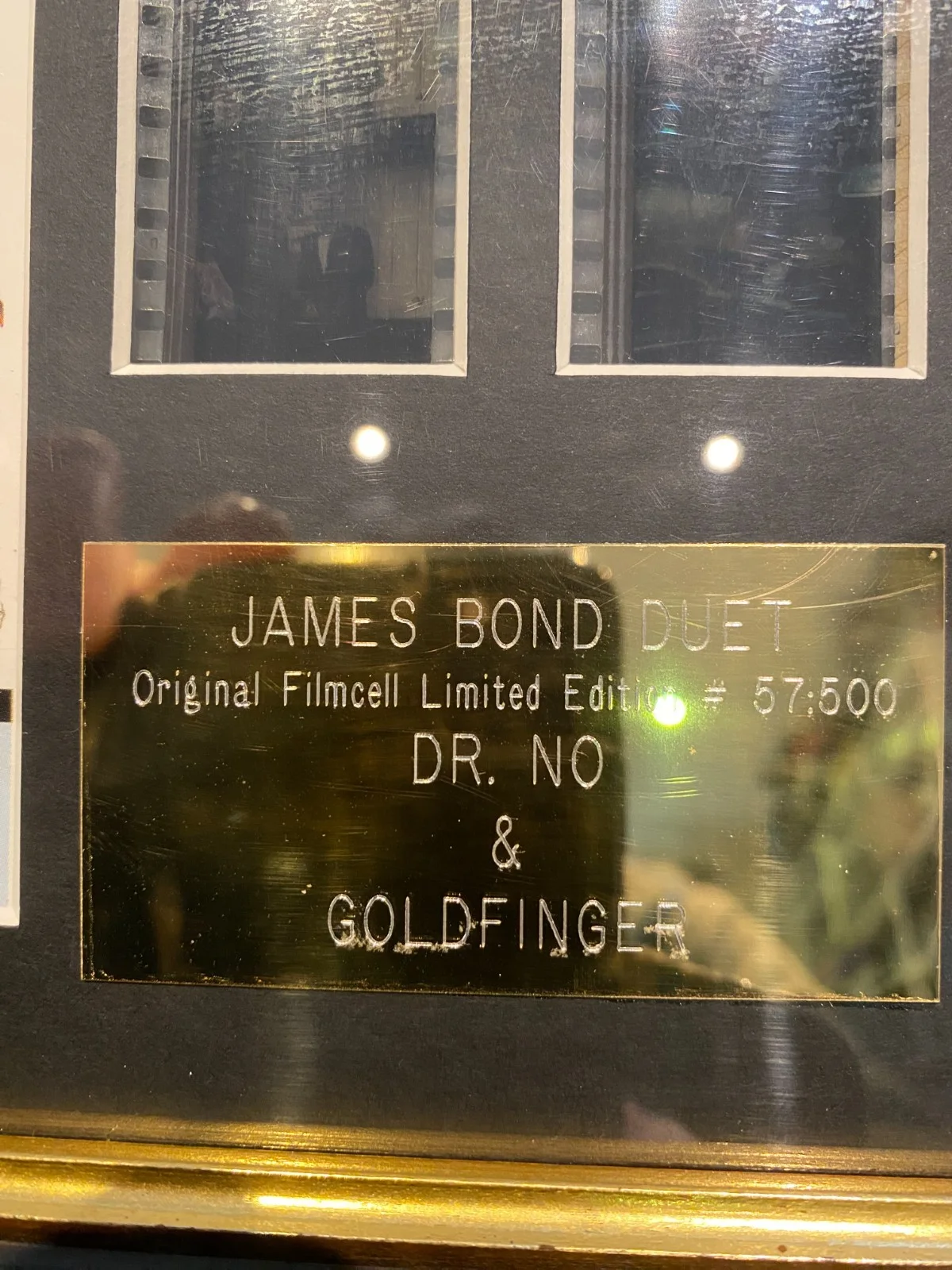 James Bond Dr. No & Goldfinger Two Film Cells Authentic certificate Sean Connery, изображение 2