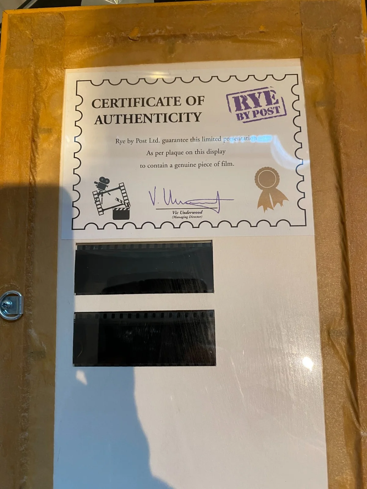 James Bond Octopussy & Moonraker Film Cells Authentic Certificate Roger Moore, изображение 3