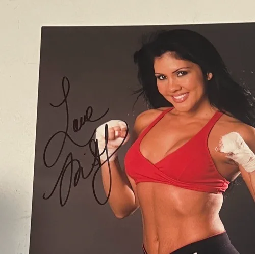 Mia St. John Hand Signed 8x10 Photo Professional Boxing, image 2
