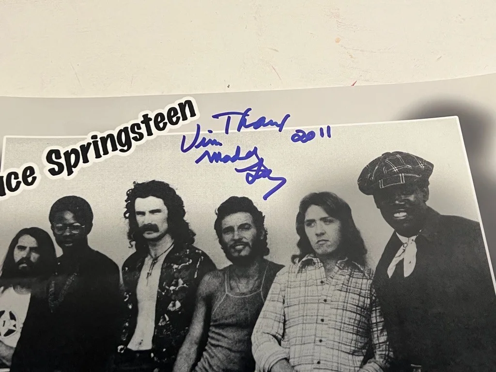 Vini Lopez 'Mad Dog' Hand Signed 8x10 Photo E Street Band Drummer, изображение 2