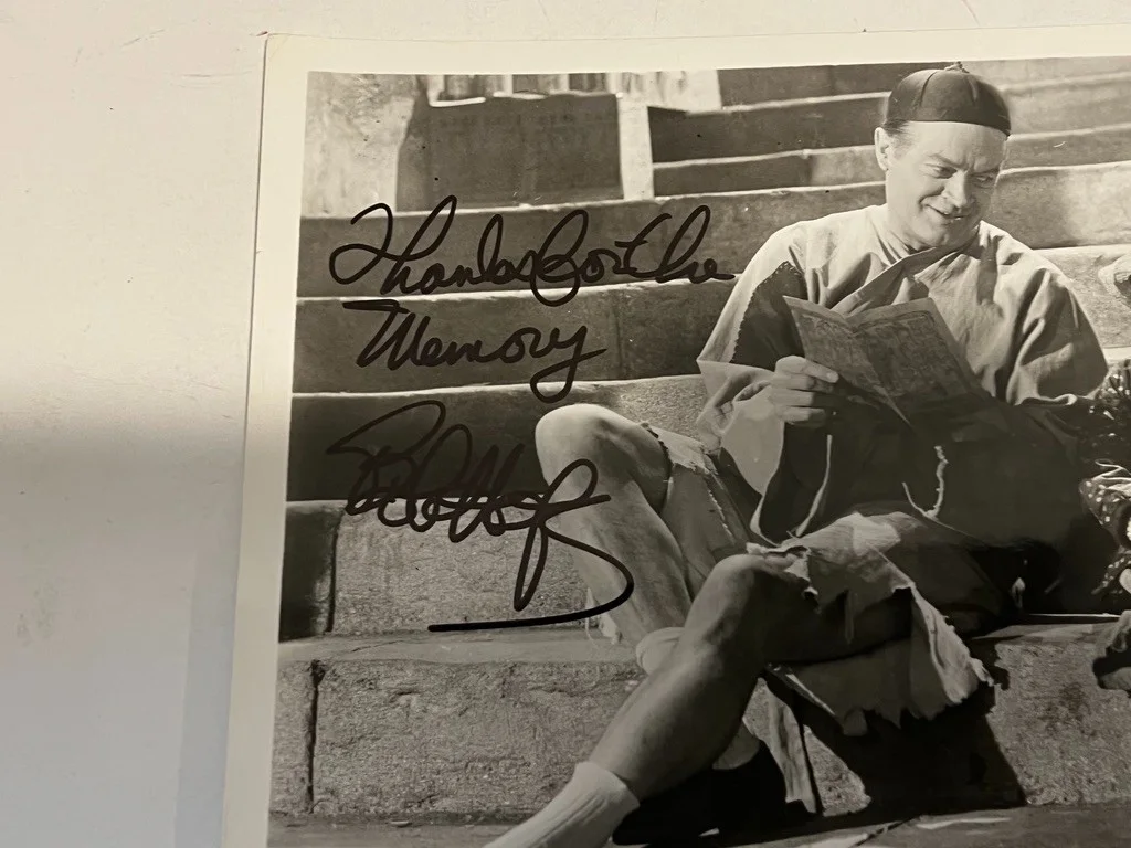 Bob Hope Hand Signed 8x10 Photo The Road to Hong Kong, изображение 2