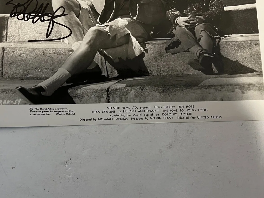 Bob Hope Hand Signed 8x10 Photo The Road to Hong Kong, изображение 3
