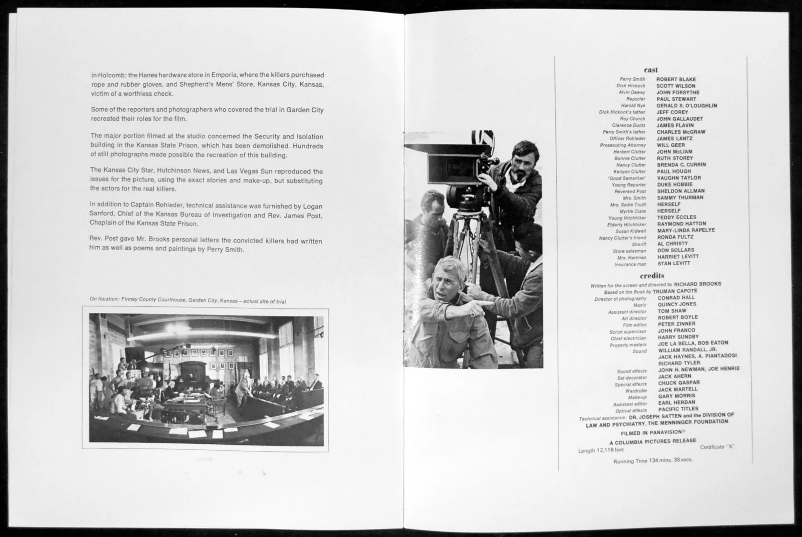 IN COLD BLOOD 1967 Robert Blake, Scott Wilson - Truman Capote UK BROCHURE, изображение 4