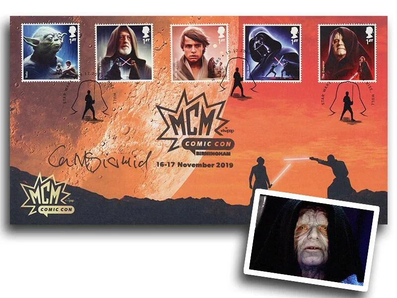 Star Wars Ian McDiarmid 'Emperor Palpatine' Framed 40x30cm Hand Signed FDC & COA, изображение 4