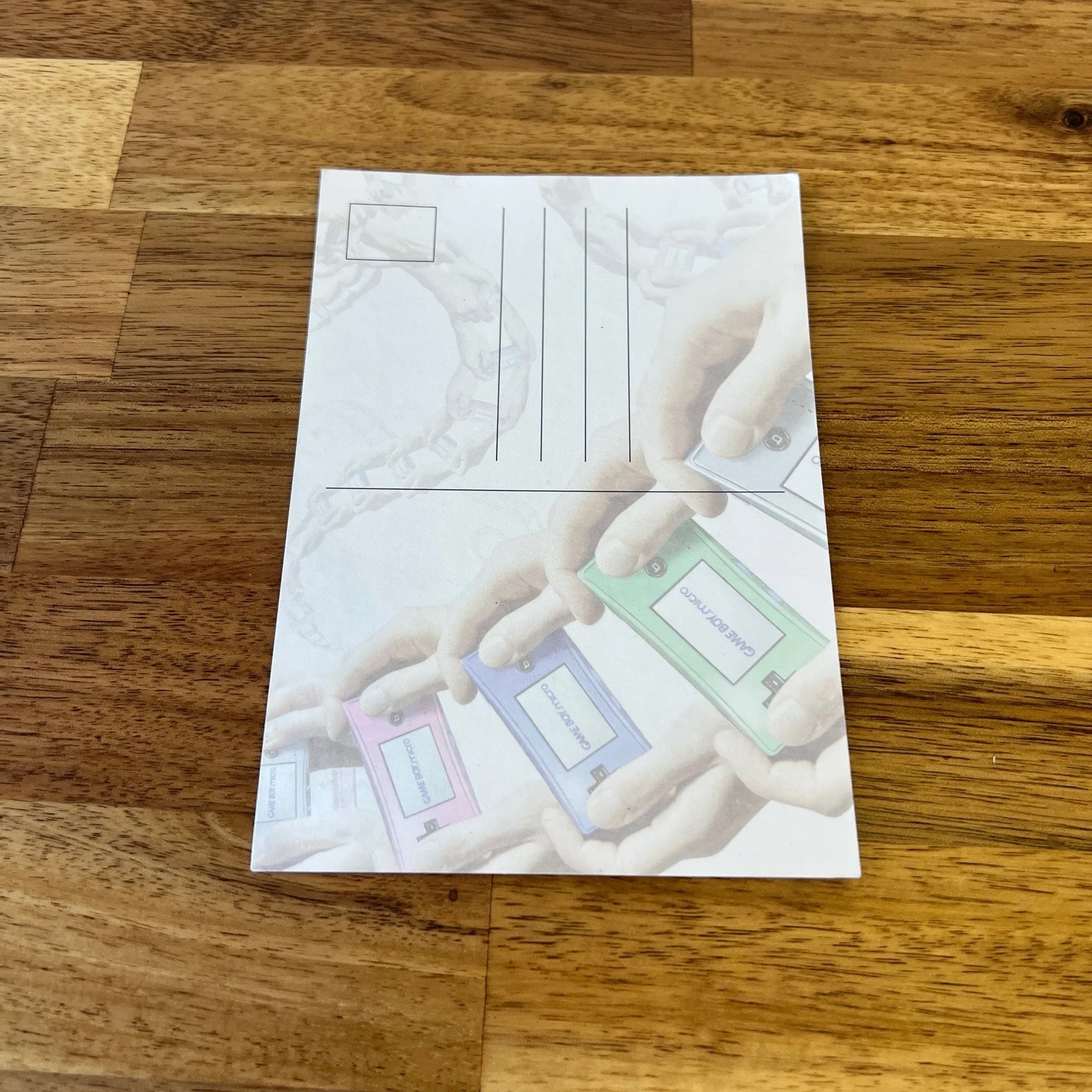 Gameboy Micro Promo Promotional Postcard Collectable Rare, image 2