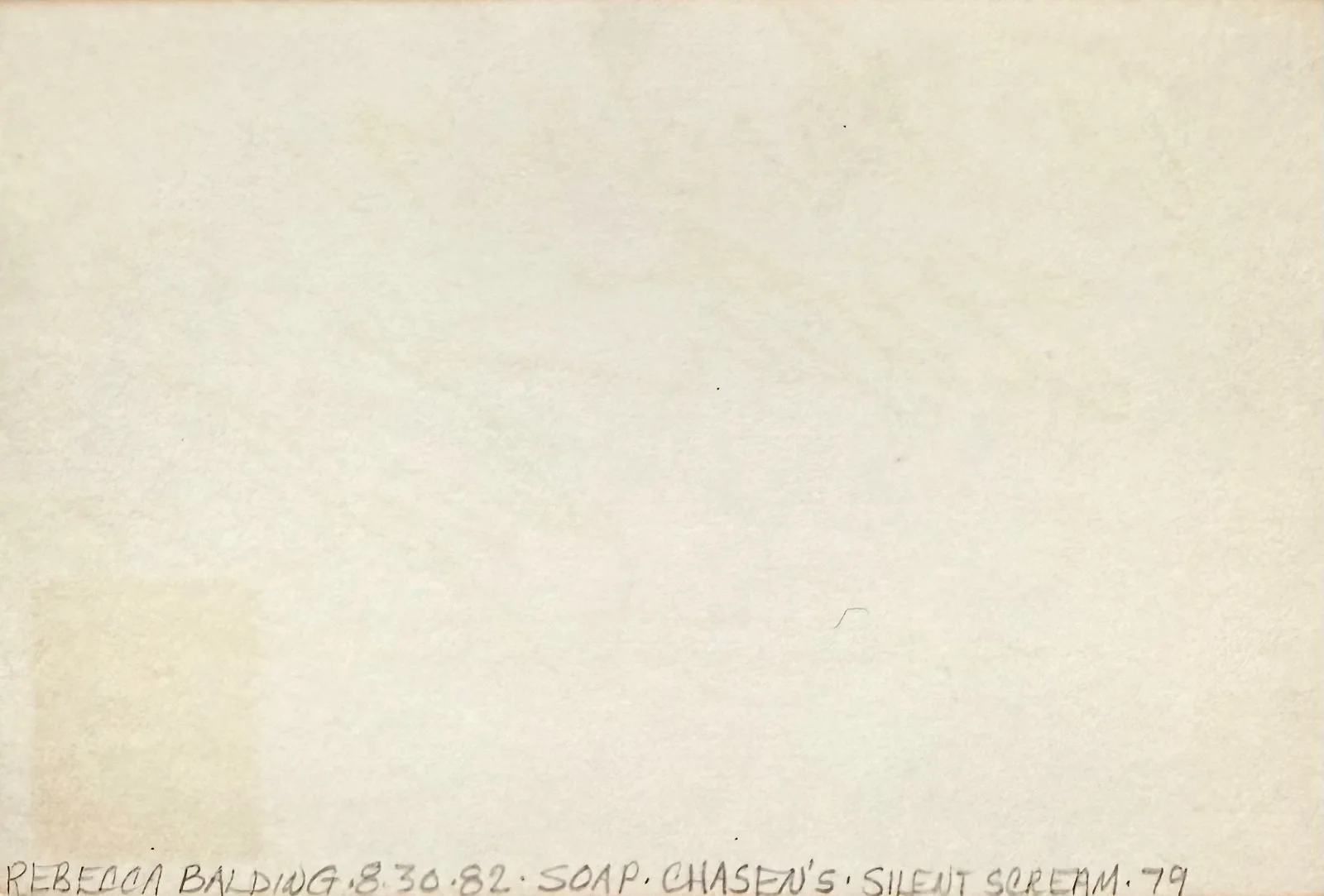 Rebecca Balding — REBECCA BALDING Signed Autographed 4"x 6" INDEX CARD The Boogens SILENT SCREAM, изображение 2