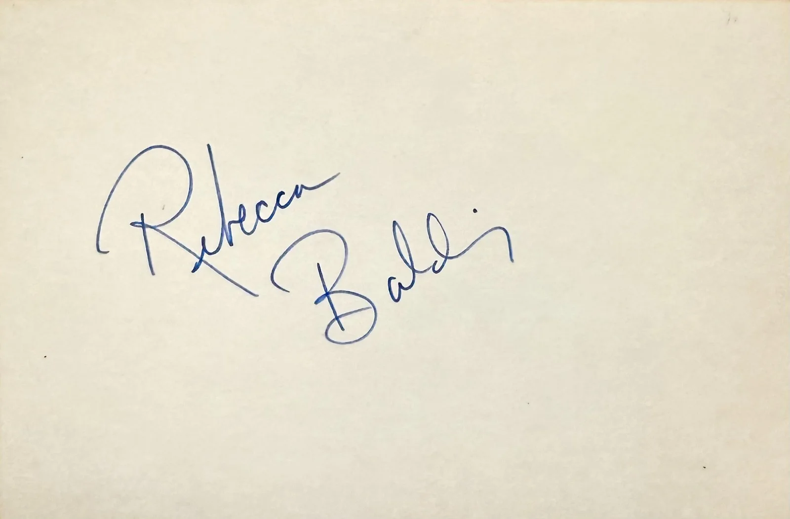 Rebecca Balding — REBECCA BALDING Signed Autographed 4"x 6" INDEX CARD The Boogens SILENT SCREAM, изображение 3