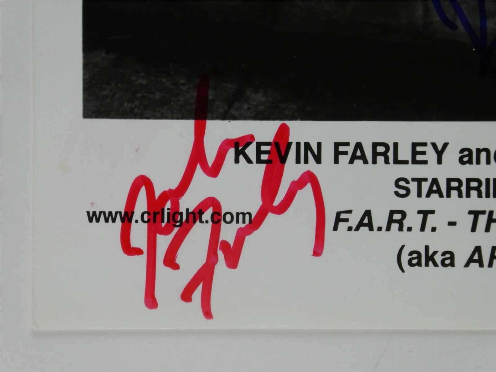 Kevin Farley — Kevin Farley John Farley Signed B&W 8x10 Promo Photo F.A.R.T. The Movie, изображение 2