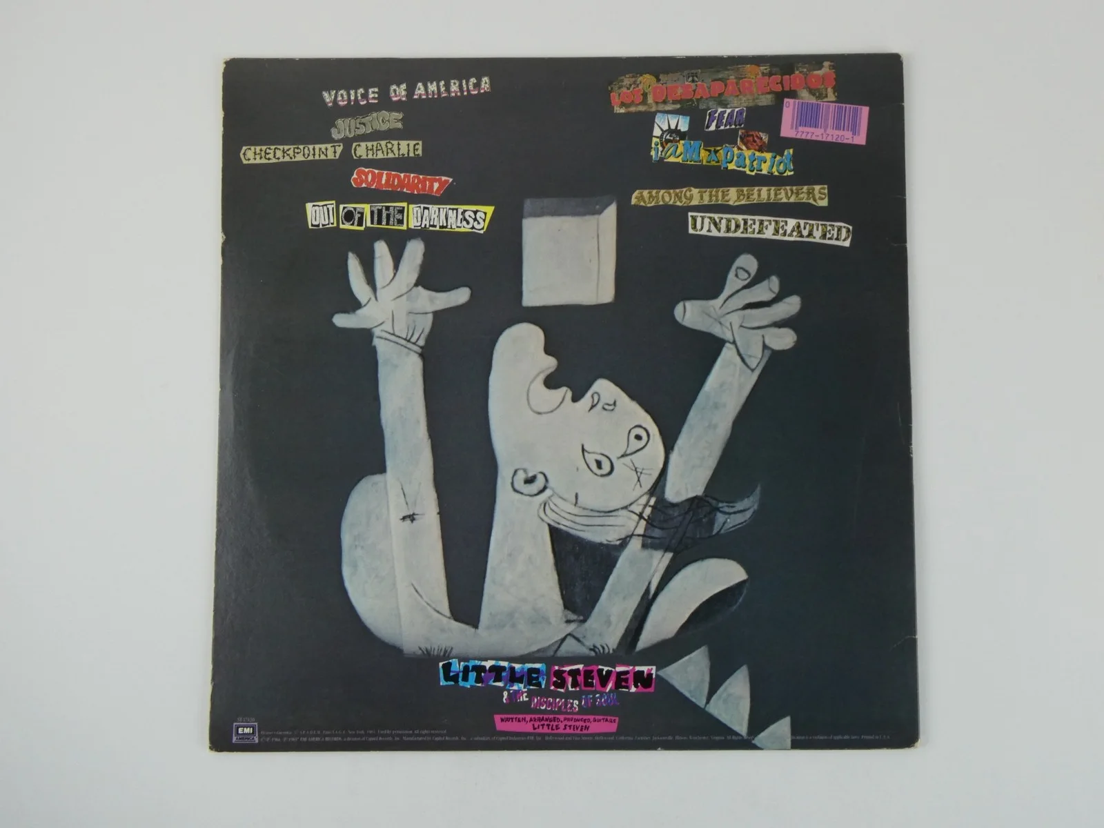 Little Steven Van Zandt Signed Autographed Voice Of America 12" Vinyl LP Albumsk, изображение 3