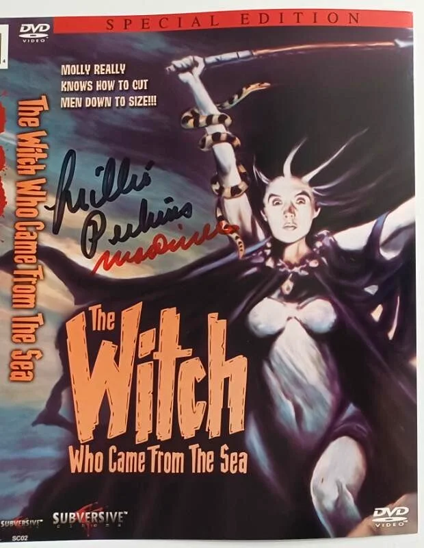 Millie Perkins, Matt Cimber — Witch Who Came From The Sea Cover Art Signed by Millie Perkins Matt Cimber 2004, image 2