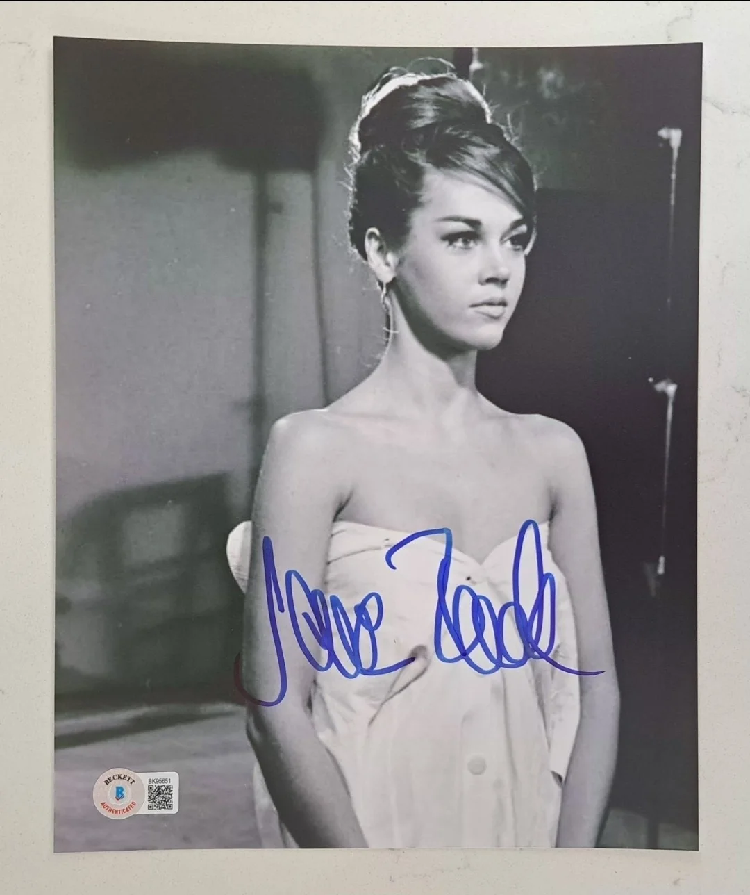 JANE FONDA Signed "The Chapman Report" Promo Photo Shoot 8x10 Beckett BAS COA MT, изображение 2
