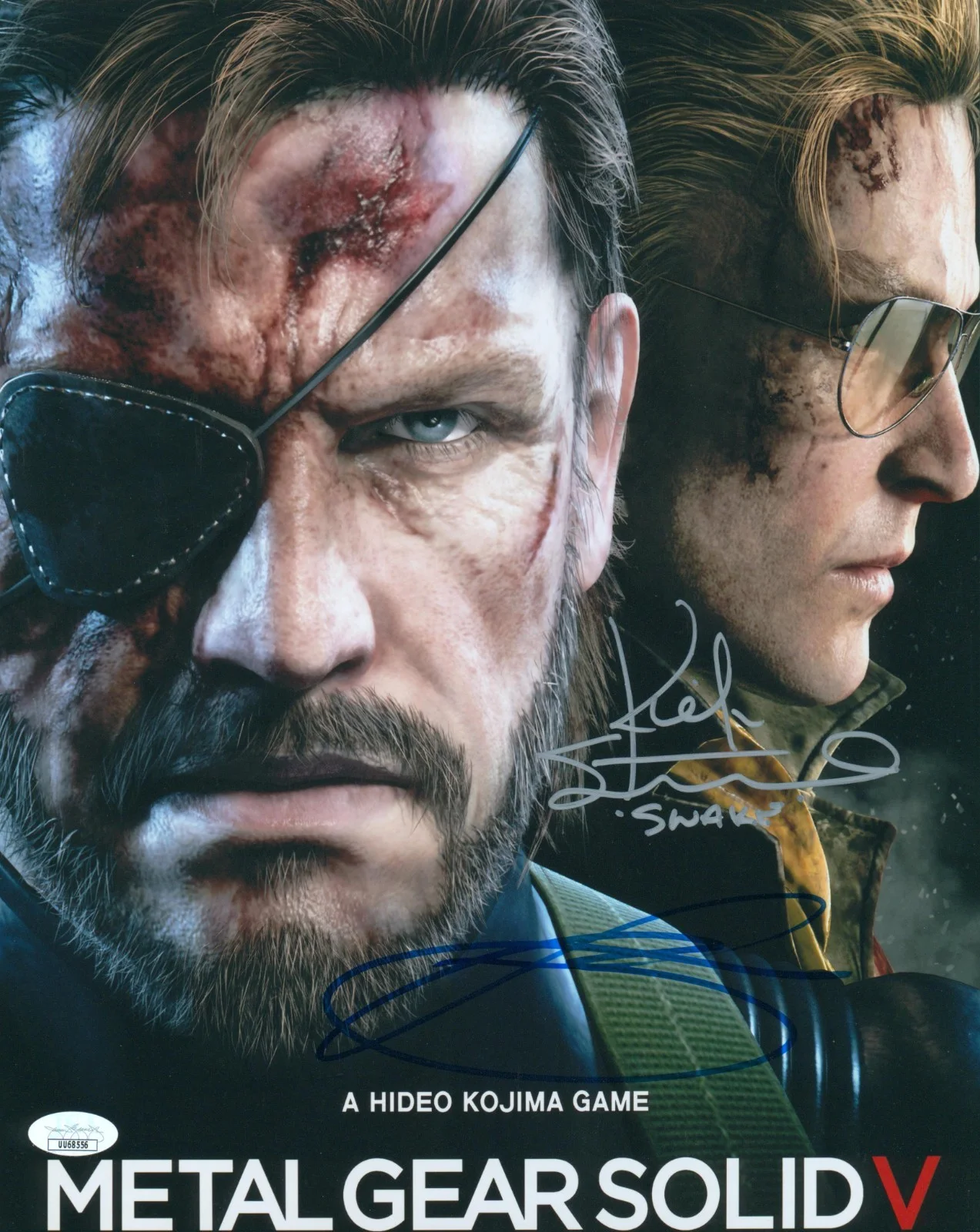 Kiefer Sutherland & Troy Baker — Kiefer Sutherland +1 Signed 11x14 Metal Gear Solid V Ground Zeroes Photo JSA COA