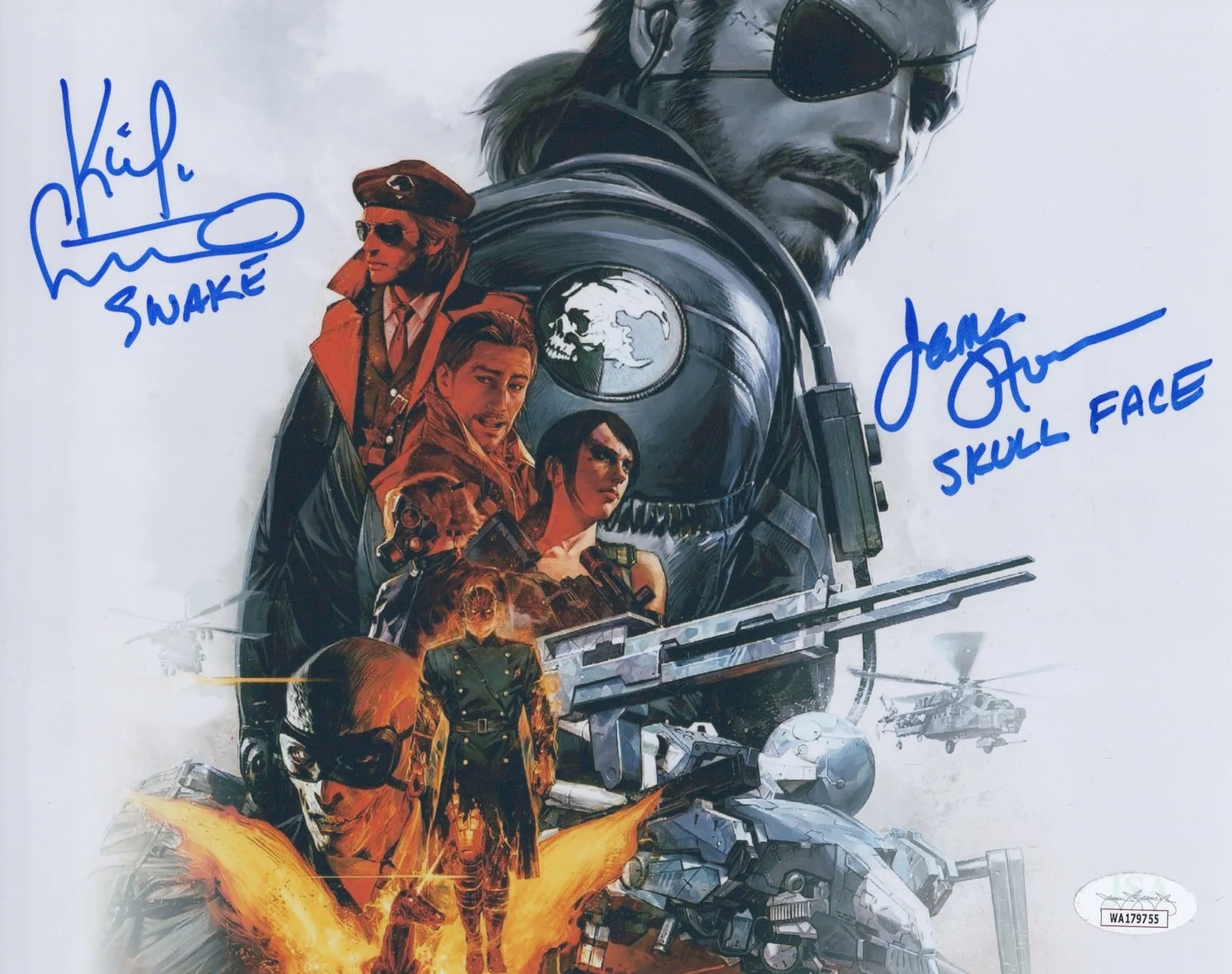 Kiefer Sutherland & James Horan — Kiefer Sutherland +1 Signed 8x10 Metal Gear Solid V Phantom Pain Photo JSA COA