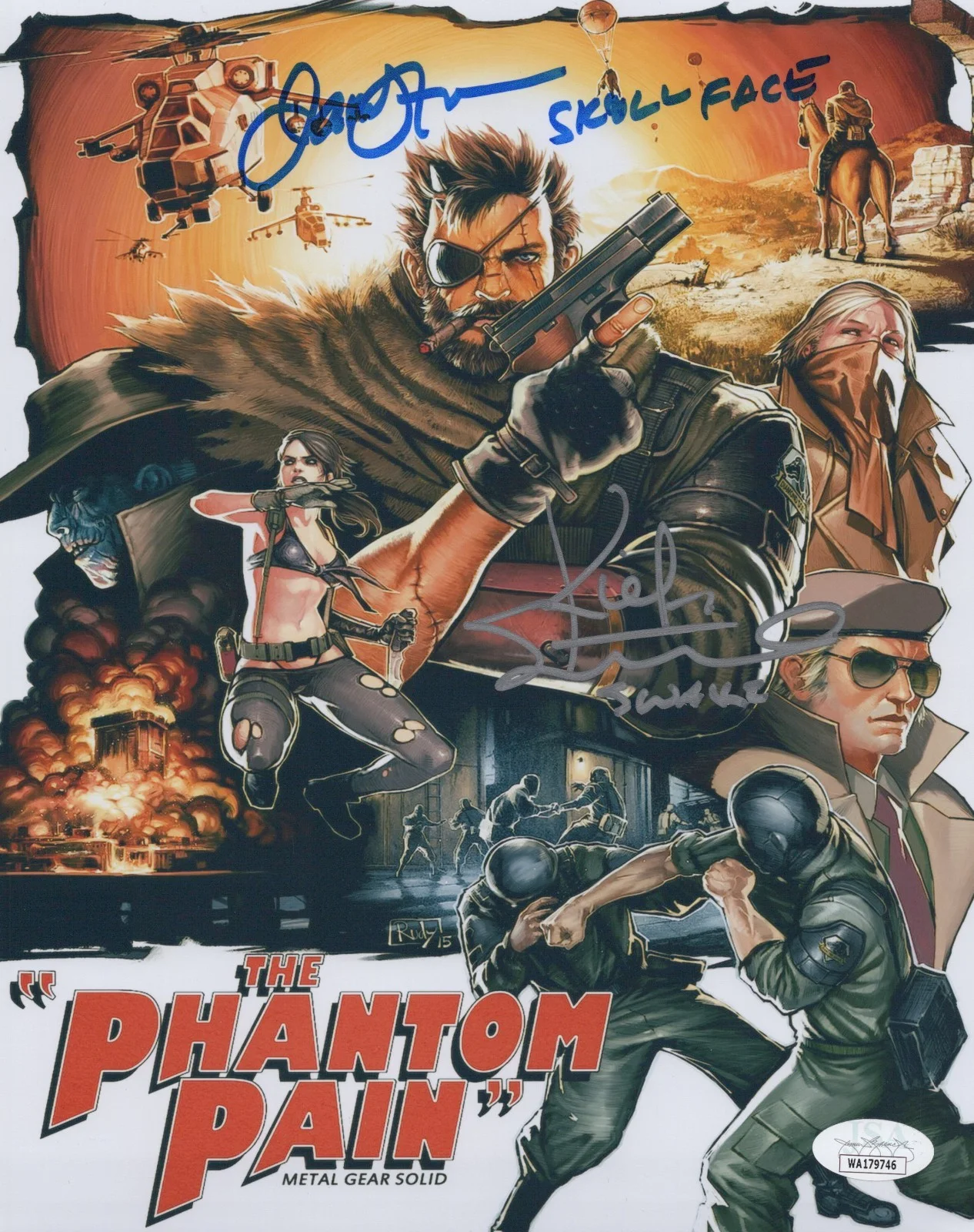 Kiefer Sutherland & James Horan — Kiefer Sutherland +1 Signed 8x10 Metal Gear Solid V Phantom Pain Photo JSA COA