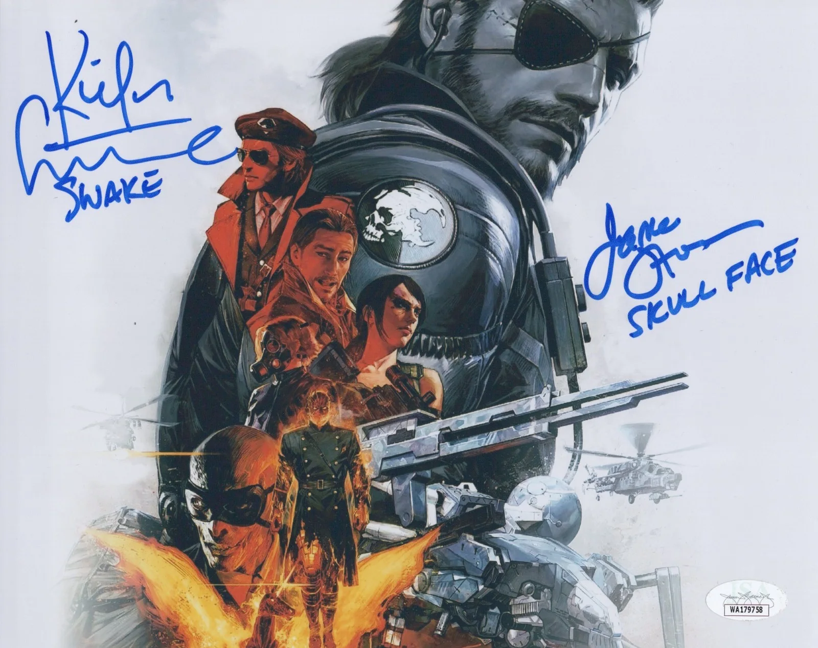 Kiefer Sutherland & James Horan — Kiefer Sutherland +1 Signed 8x10 Metal Gear Solid V Phantom Pain Photo JSA COA