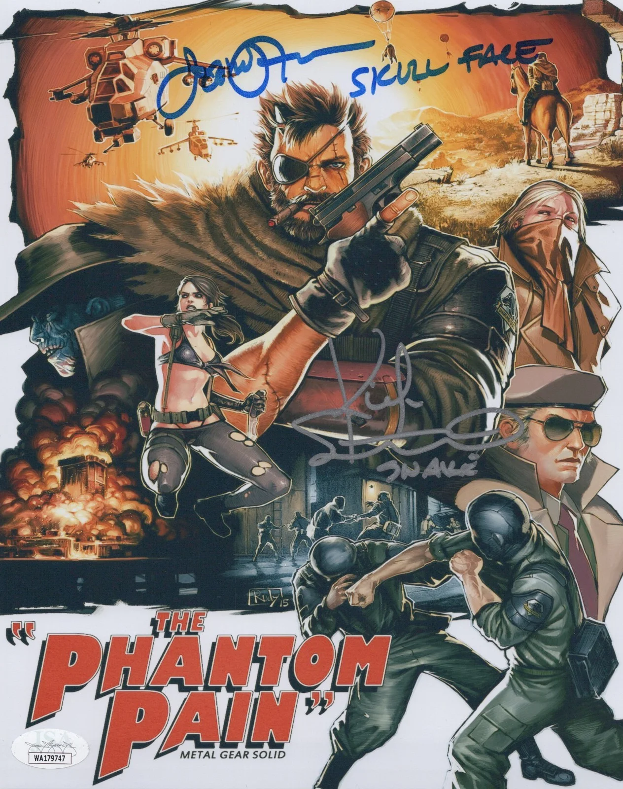 Kiefer Sutherland & James Horan — Kiefer Sutherland +1 Signed 8x10 Metal Gear Solid V Phantom Pain Photo JSA COA