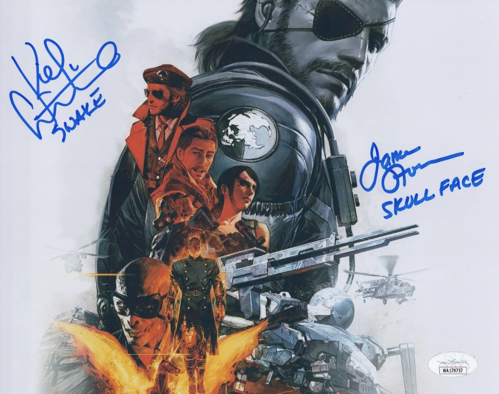 Kiefer Sutherland & James Horan — Kiefer Sutherland +1 Signed 8x10 Metal Gear Solid V Phantom Pain Photo JSA COA