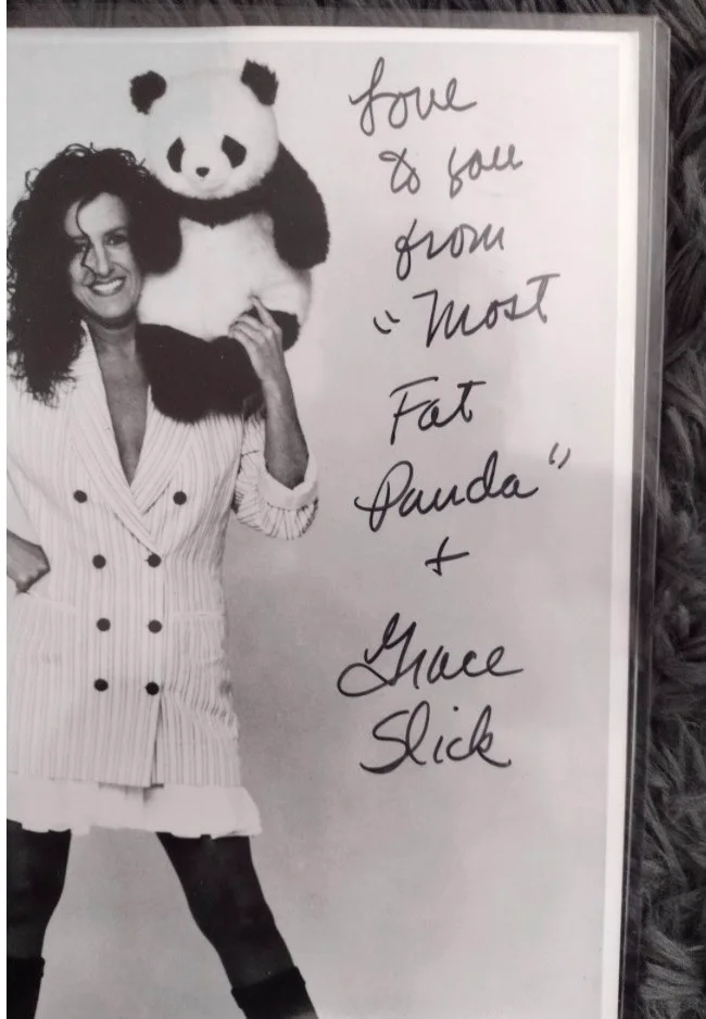 Grace Slick — GRACE SLICK autographed 8x10 with COA Jefferson Airplane “White Rabbit”, image 2