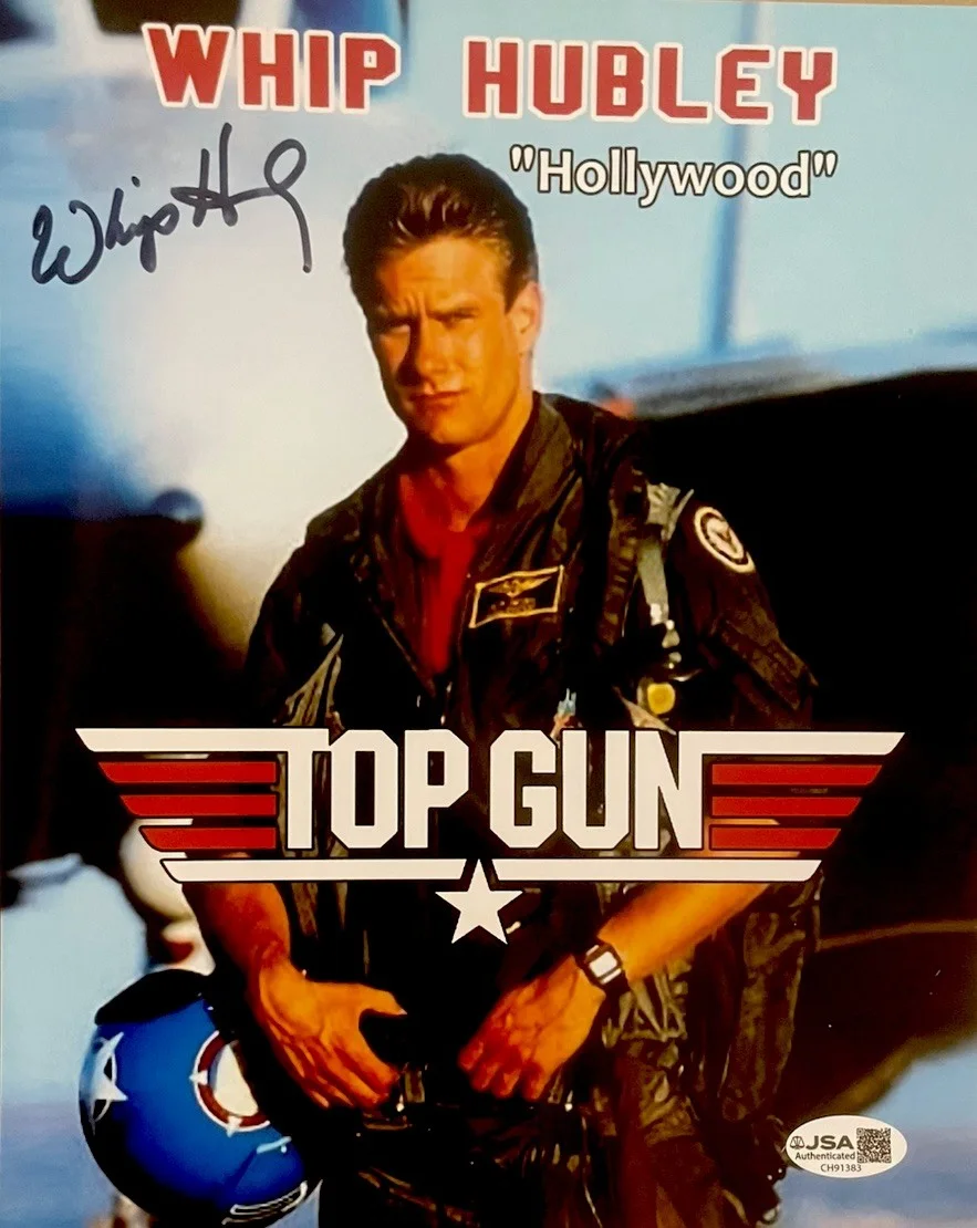 Whip Hubley — “Top Gun” 8x10 Photo Signed By Whip Hubley “Hollywood” JSA Certified