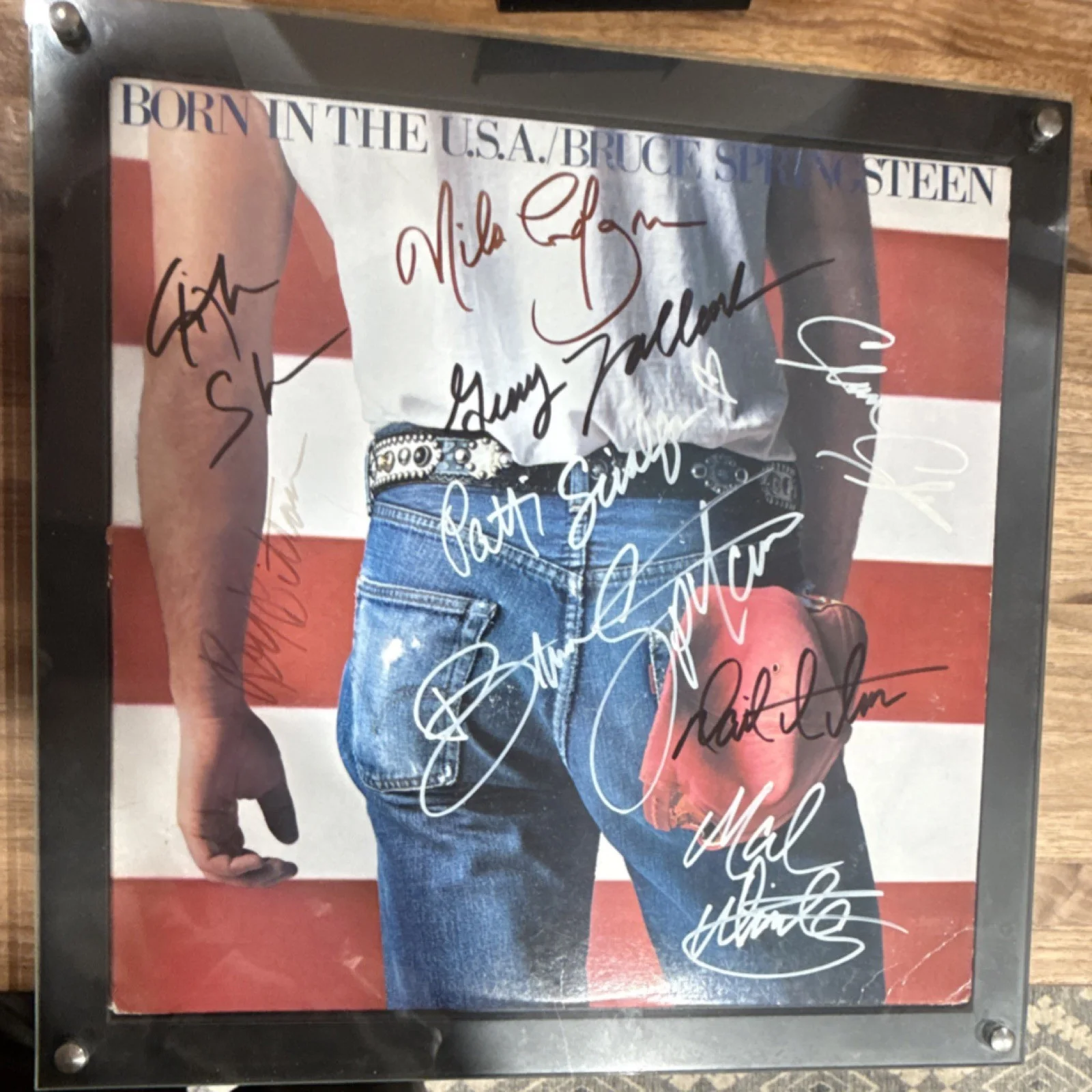 Bruce Springsteen Born in the U.S.A. Autographed Vinyl American Authentication, image 2