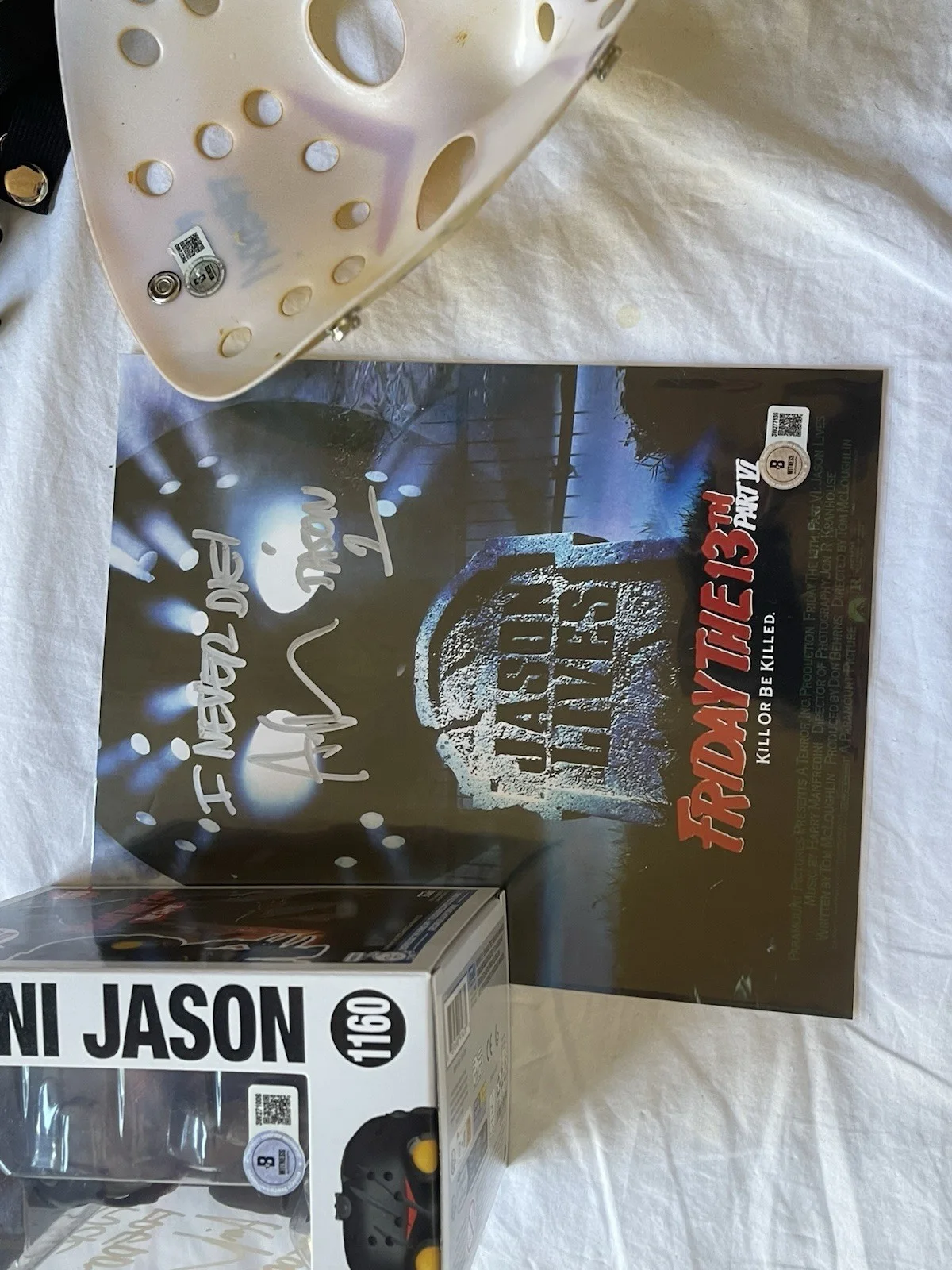 Ari Lehman — Ari Lehman Jason 1 Signed Memorabilia Lot, image 3