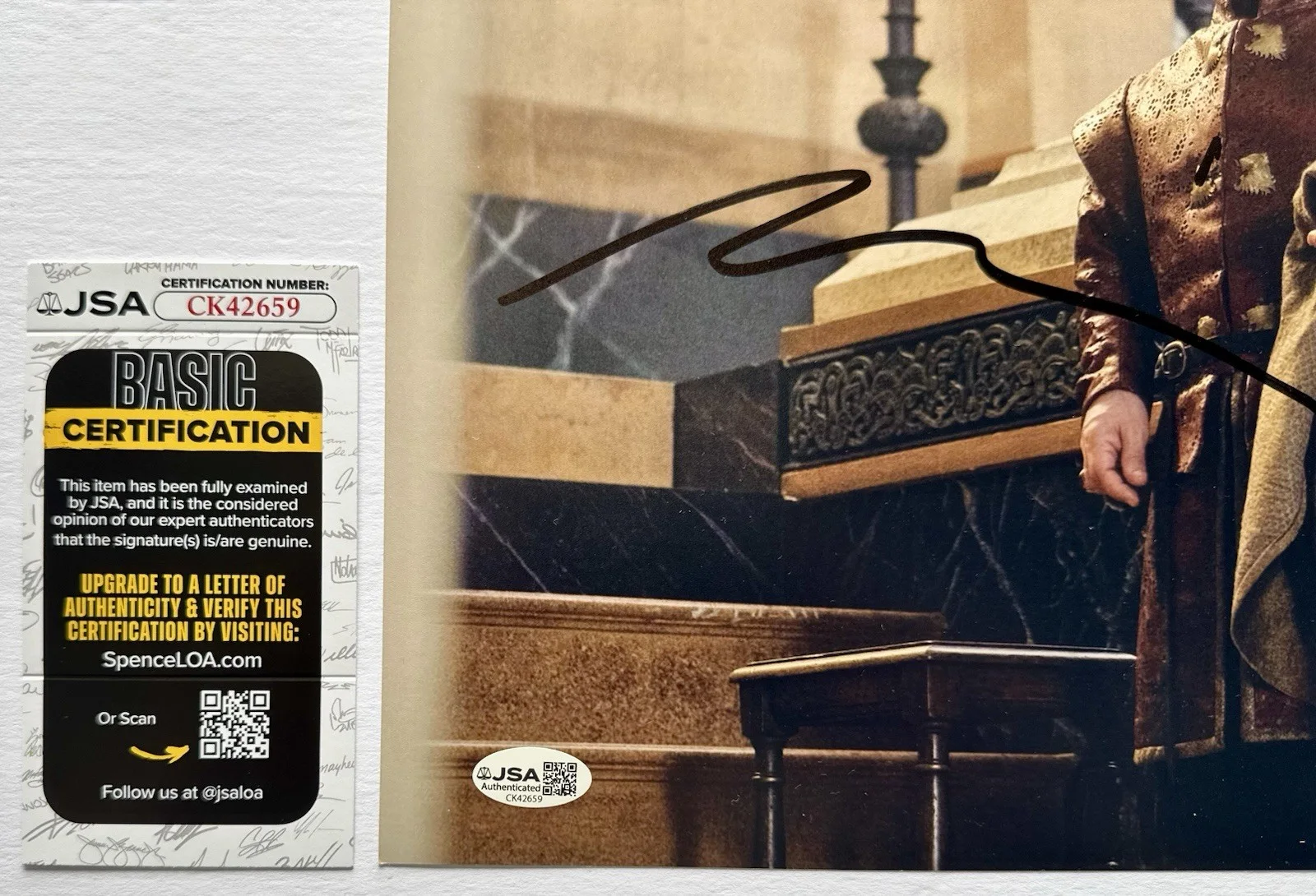 PETER DINKLAGE — PETER DINKLAGE HAND SIGNED AUTOGRAPH 11X14 PHOTO "GAME OF THRONES" +JSA COA, изображение 3