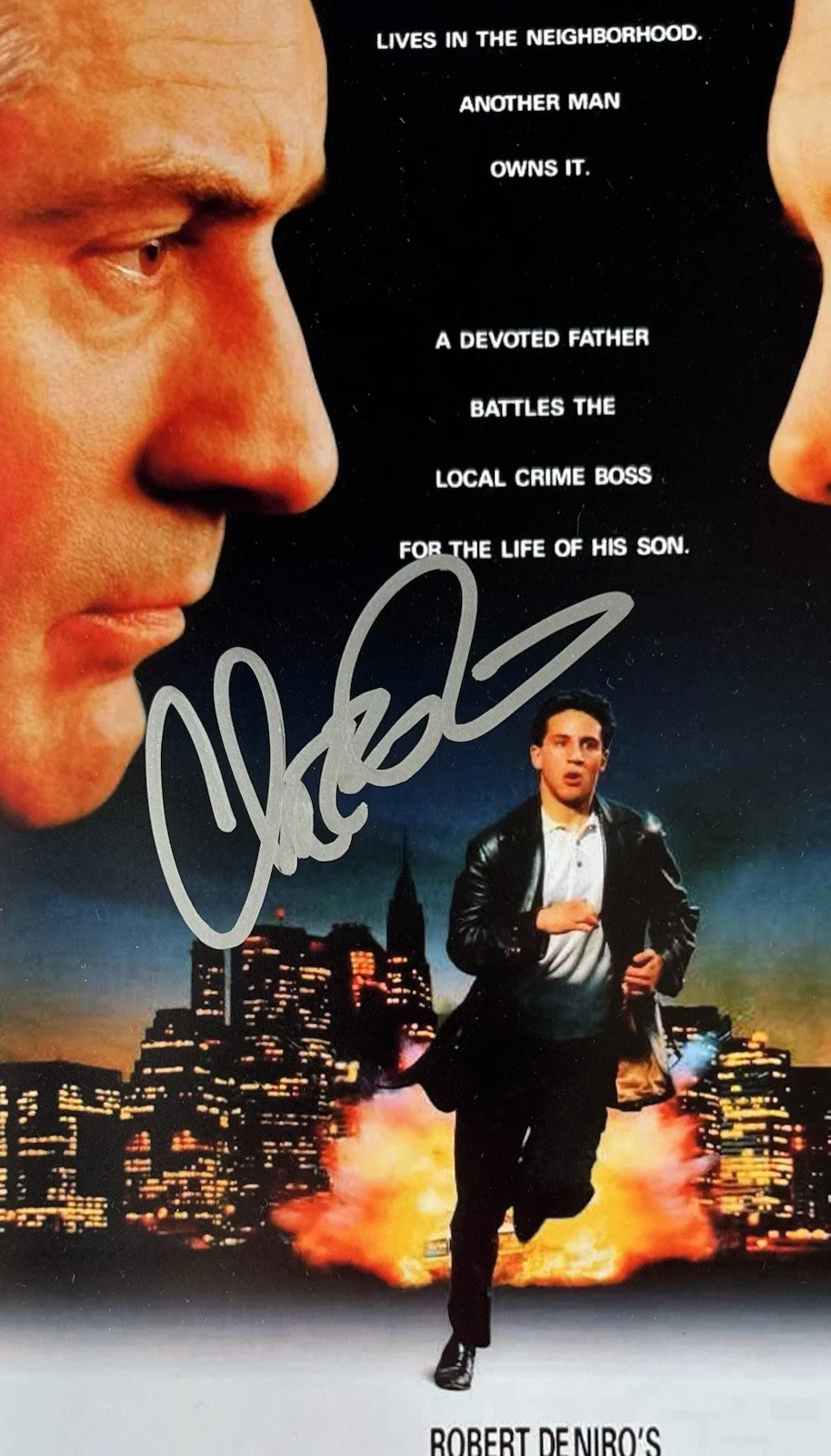 CHAZ PALMINTERI — CHAZ PALMINTERI SIGNED AUTOGRAPH A BRONX TALE 12X18 MOVIE POSTER PHOTO +JSA COA., изображение 4