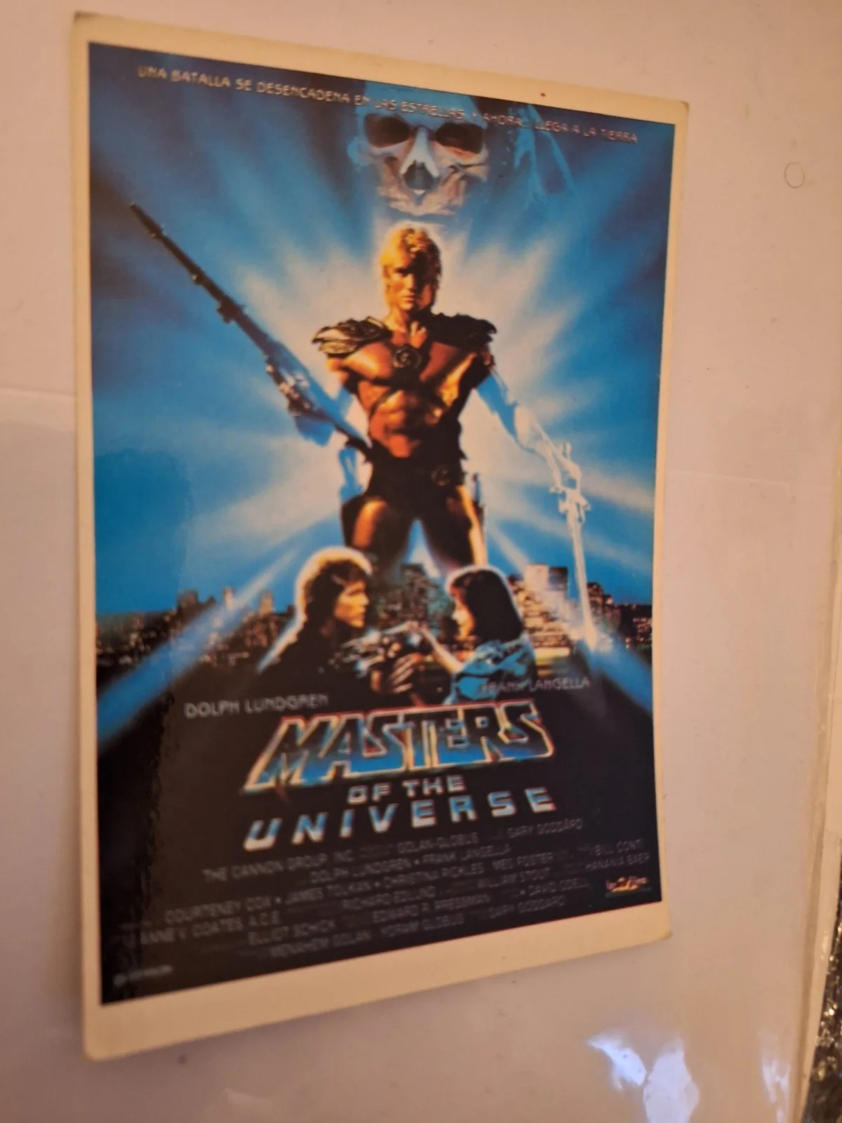 MASTERS OF THE UNIVERSE (1987) He-Man Cult Sci-Fi Fantasy Reproduction Postcard, изображение 2