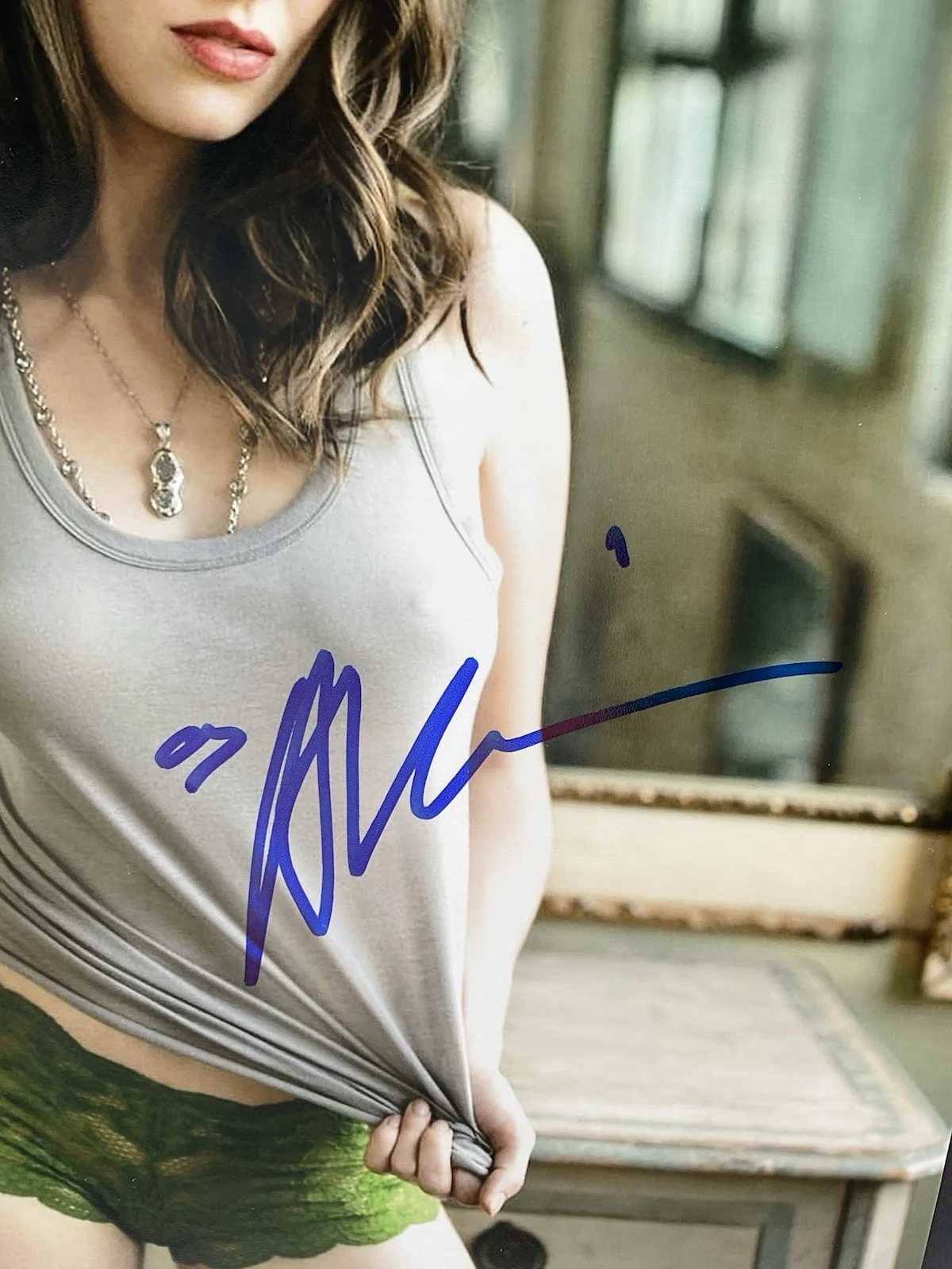 Alison Brie — Alison Brie Signed 8x10 ACOA Alison Brie sexy signed photo Community autographed, изображение 2