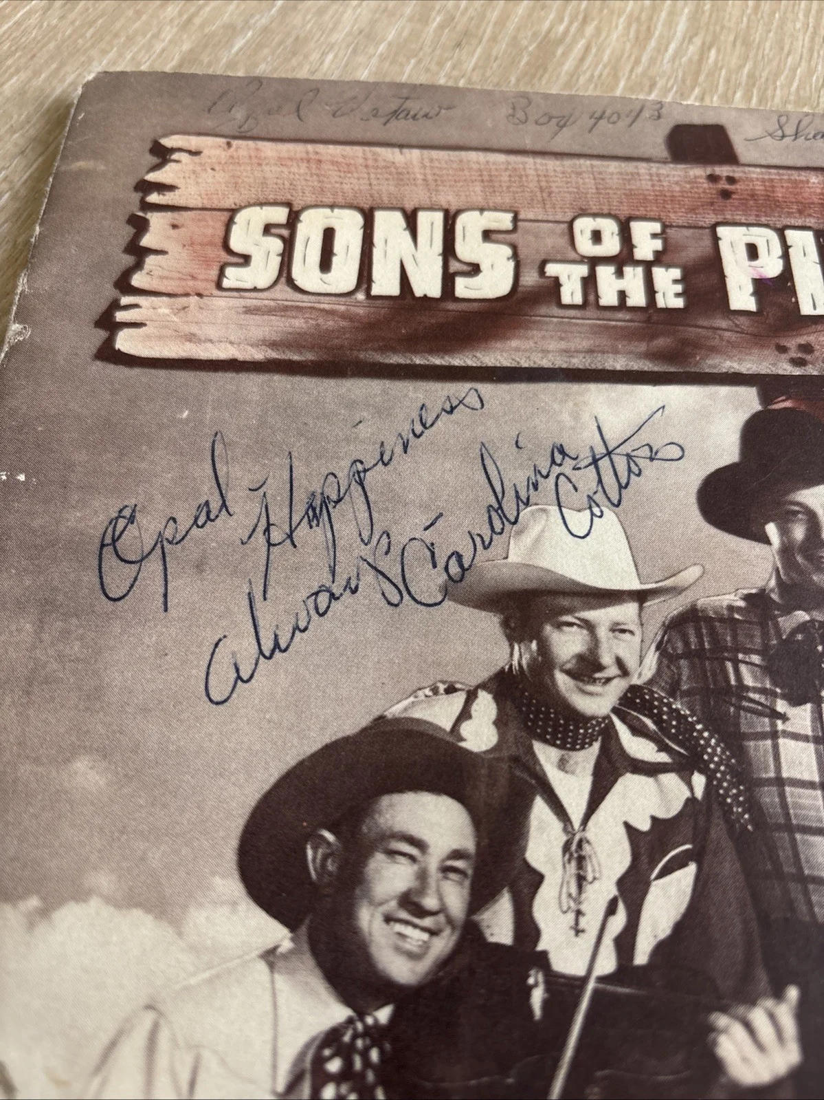 SONS OF THE PIONEERS Souvenir Program & Poster SIGNED c1947 Bob Nolan Et al, image 4